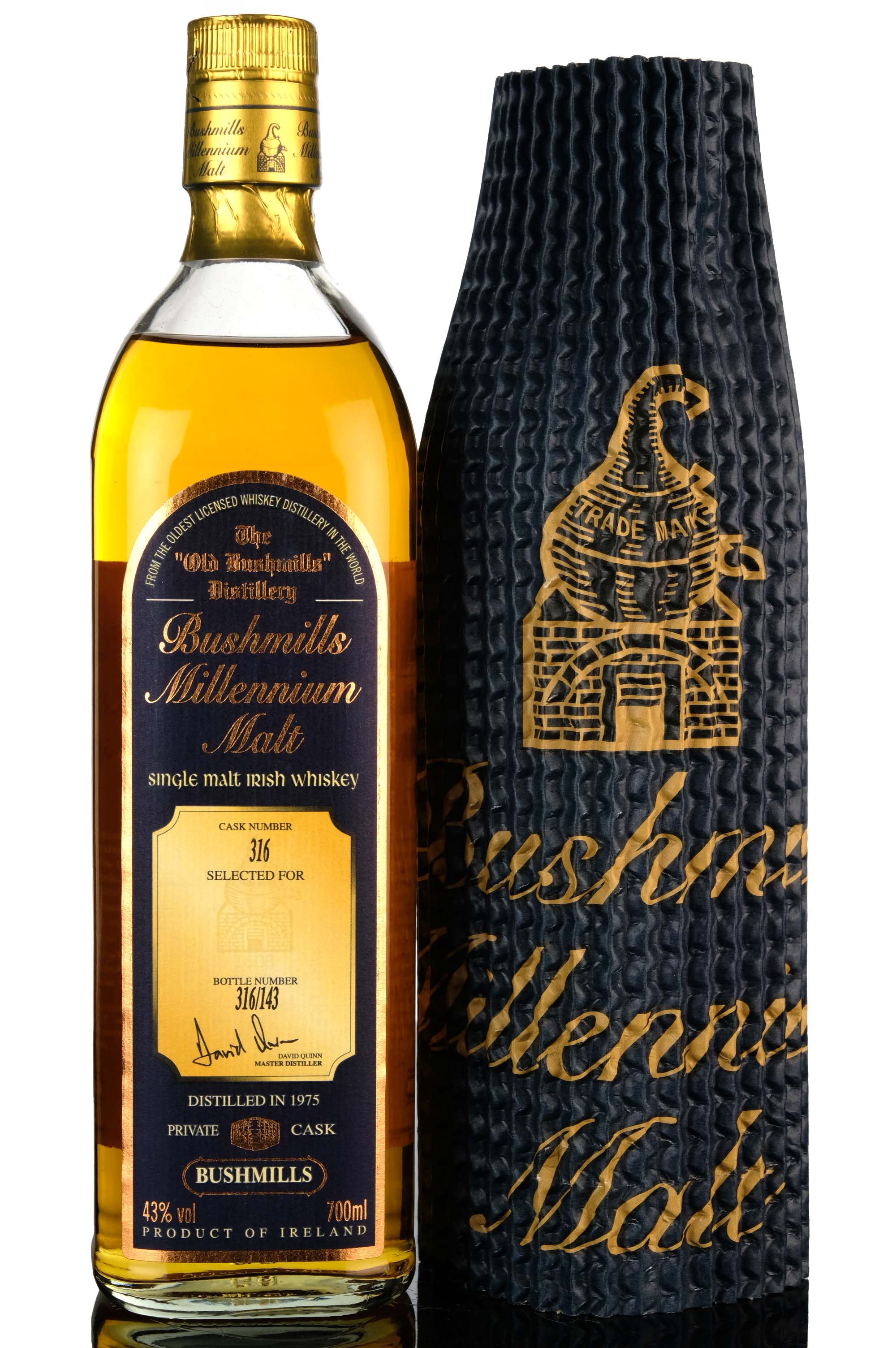 Bushmills Millennium Malt 1975-2000 - Private Single Cask 316