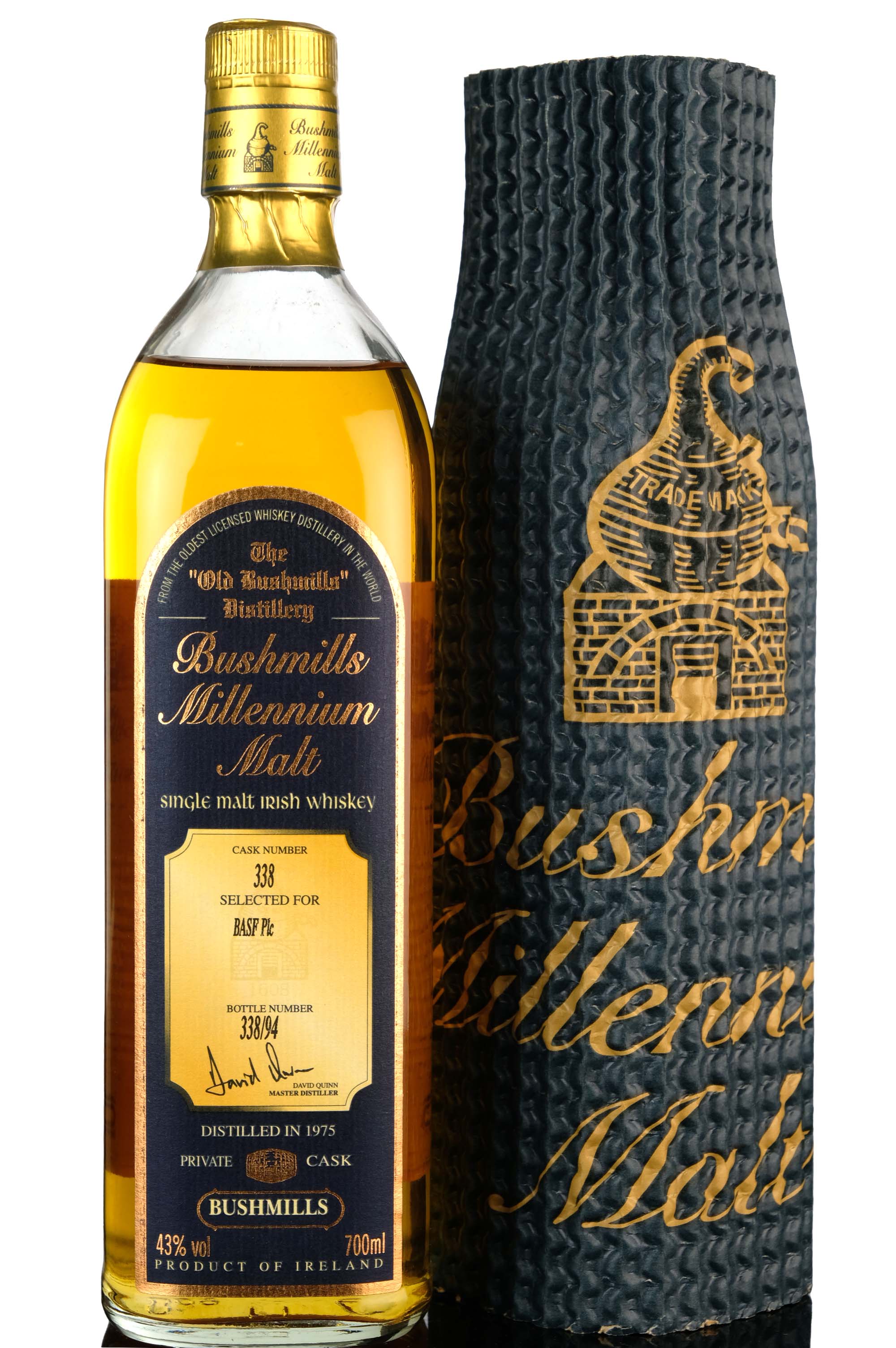 Bushmills Millennium Malt 1975-2000 - Private Single Cask 338