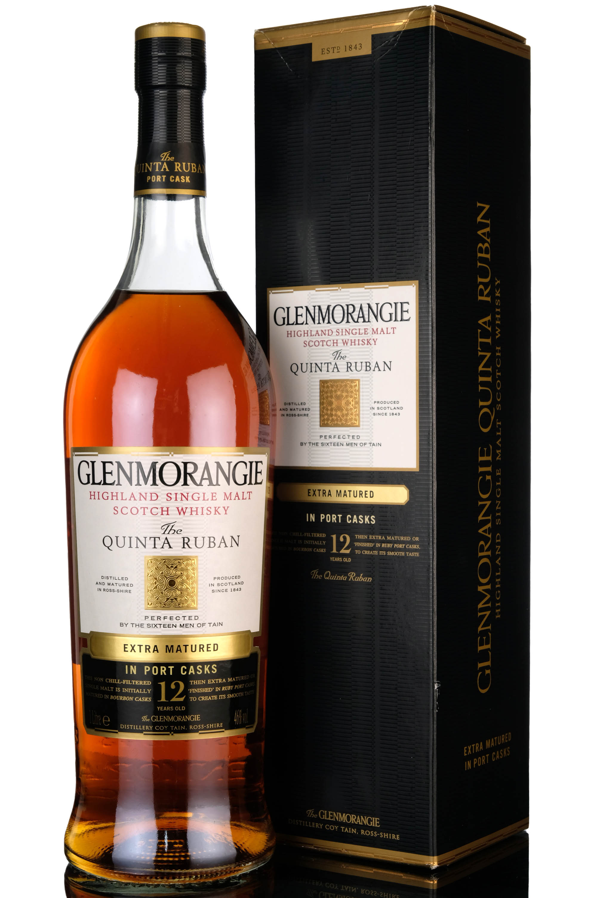 Glenmorangie 12 Year Old - The Quinta Ruban - 1 Litre