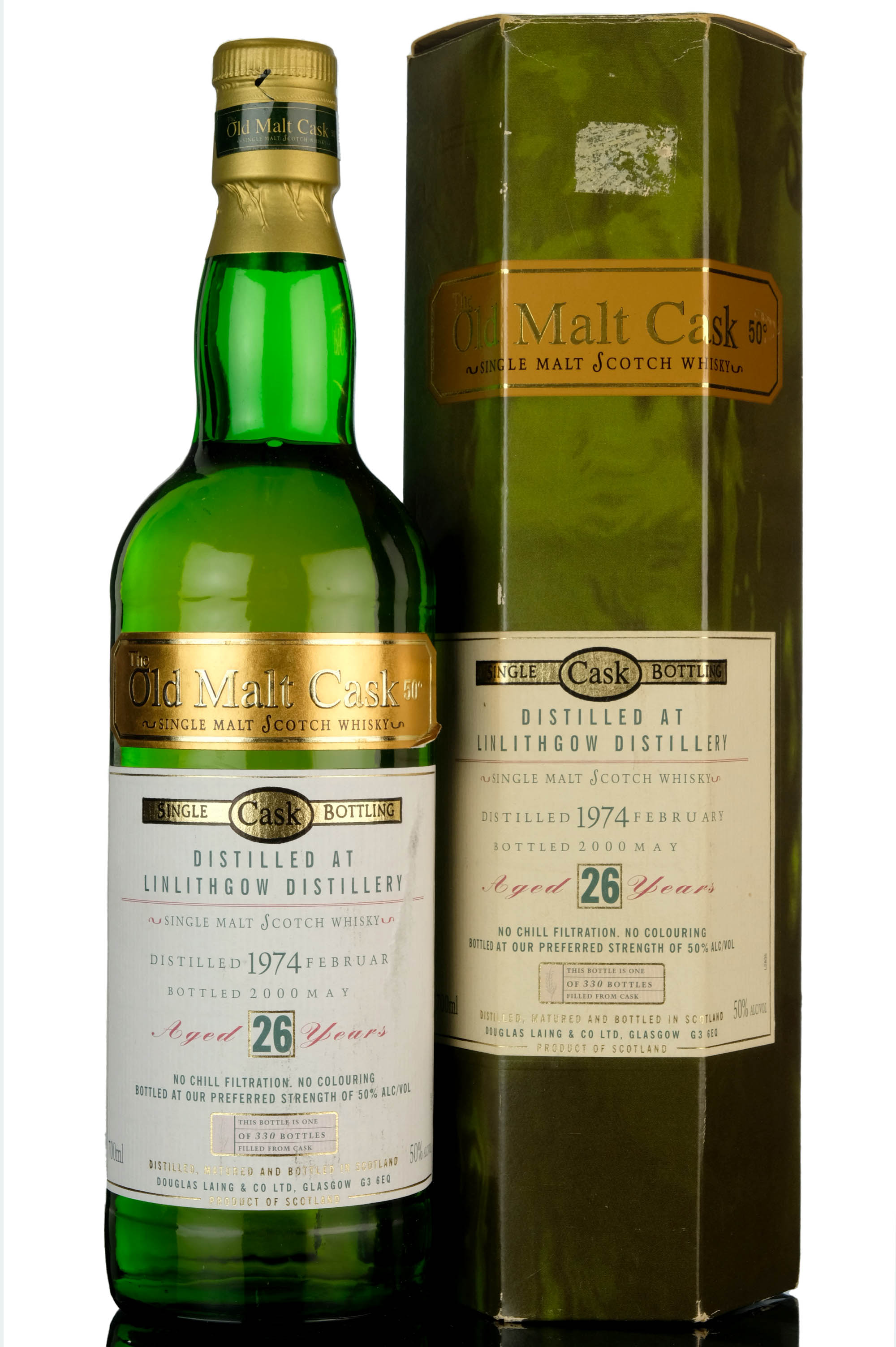 Linlithgow 1974-2000 - 26 Year Old - Douglas Laing - Old Malt Cask - Single Cask