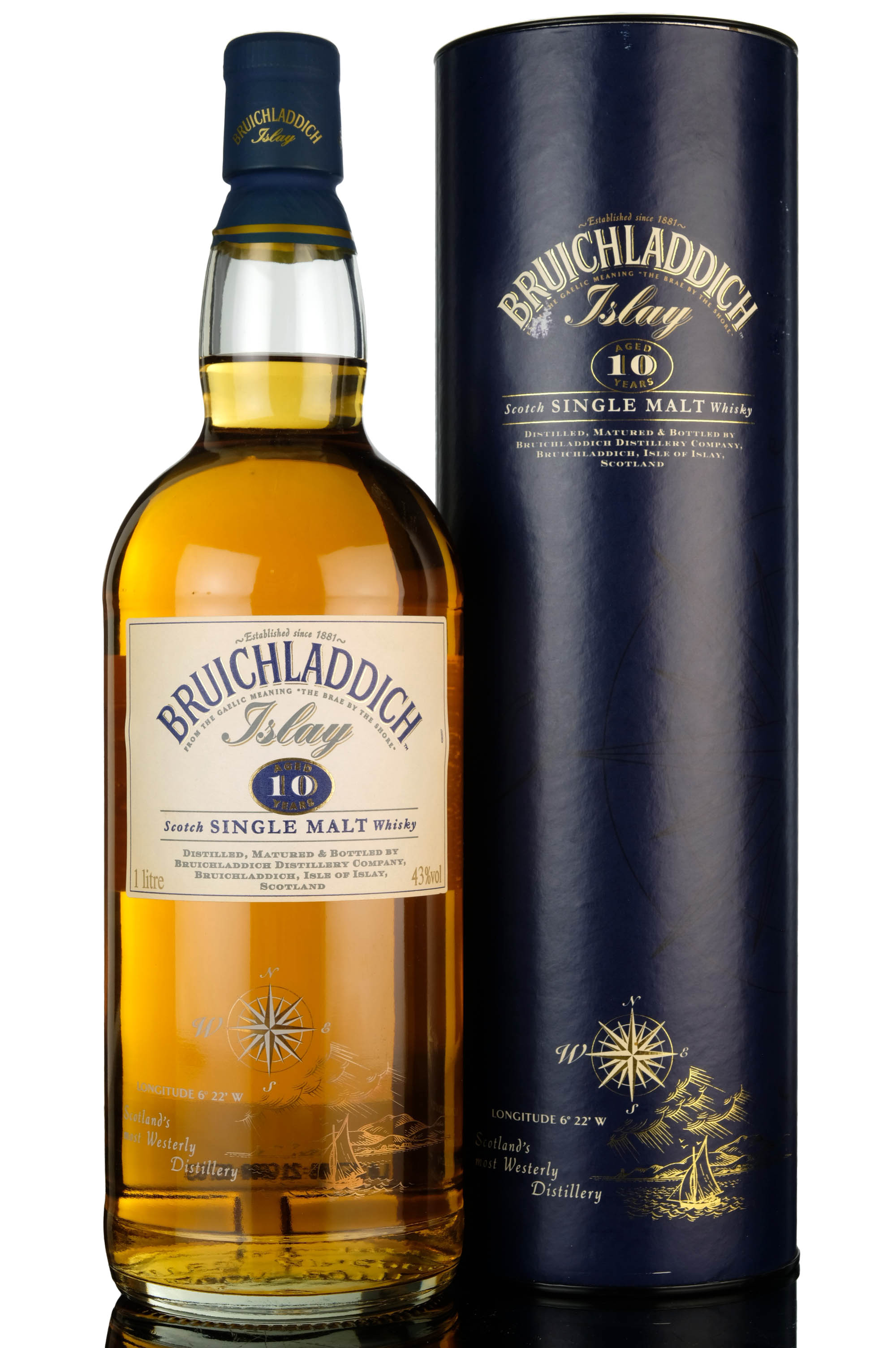 Bruichladdich 10 Year Old - 1990s - 1 Litre