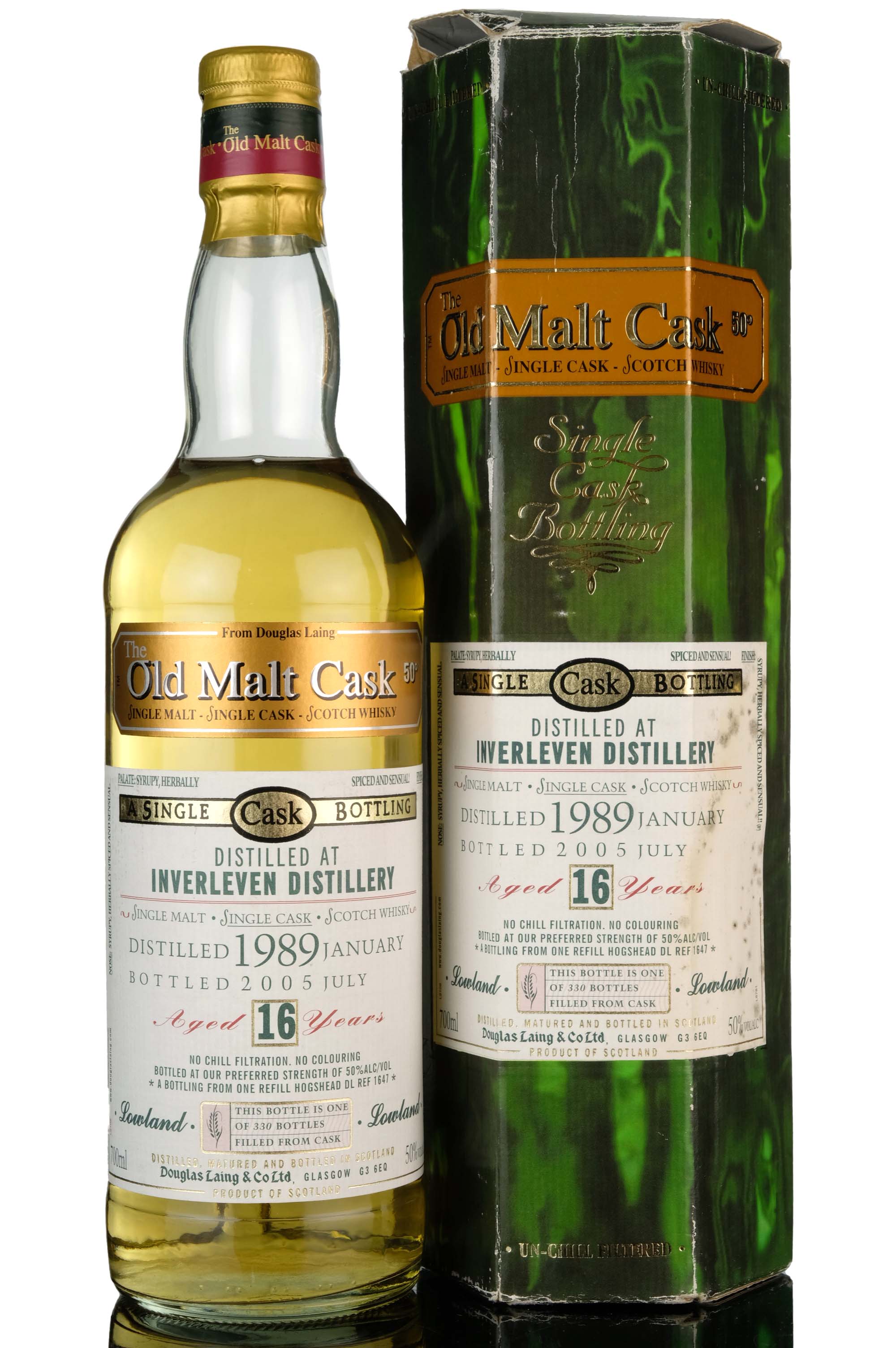 Inverleven 1989-2005 - 16 Year Old - Douglas Laing - Old Malt Cask - Single Cask 1647