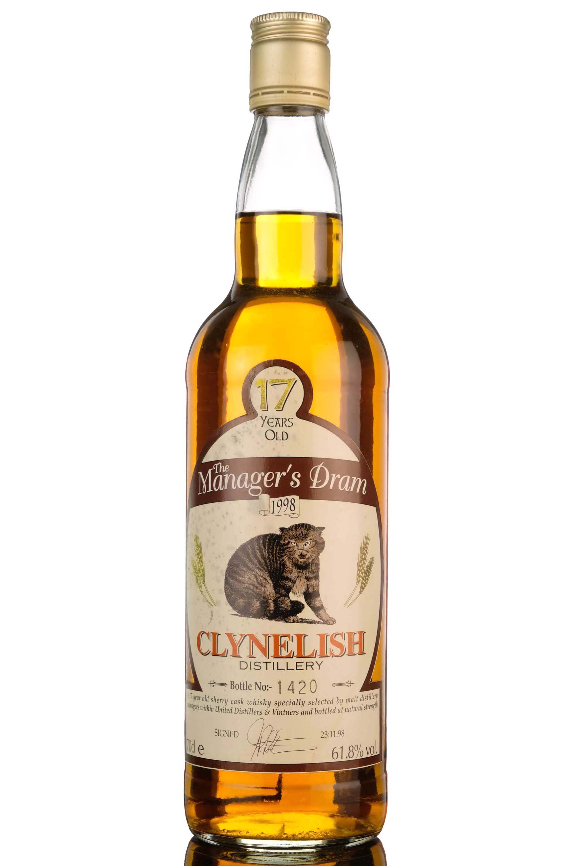 Clynelish 17 Year Old - Managers Dram 1998