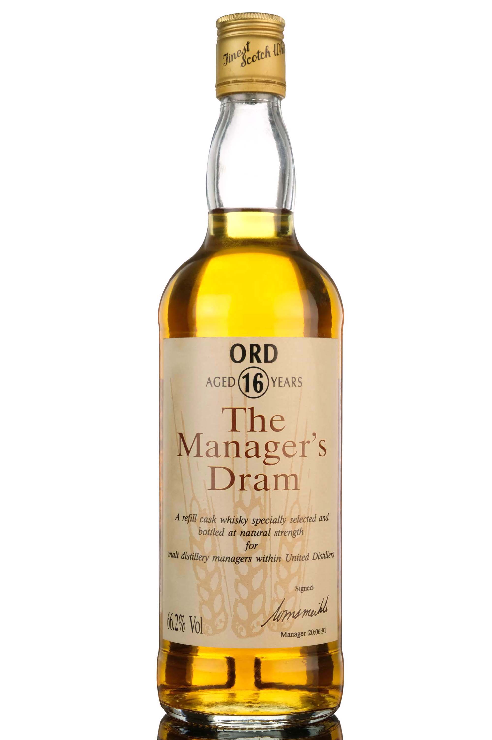 Ord 16 Year Old - Managers Dram 1991