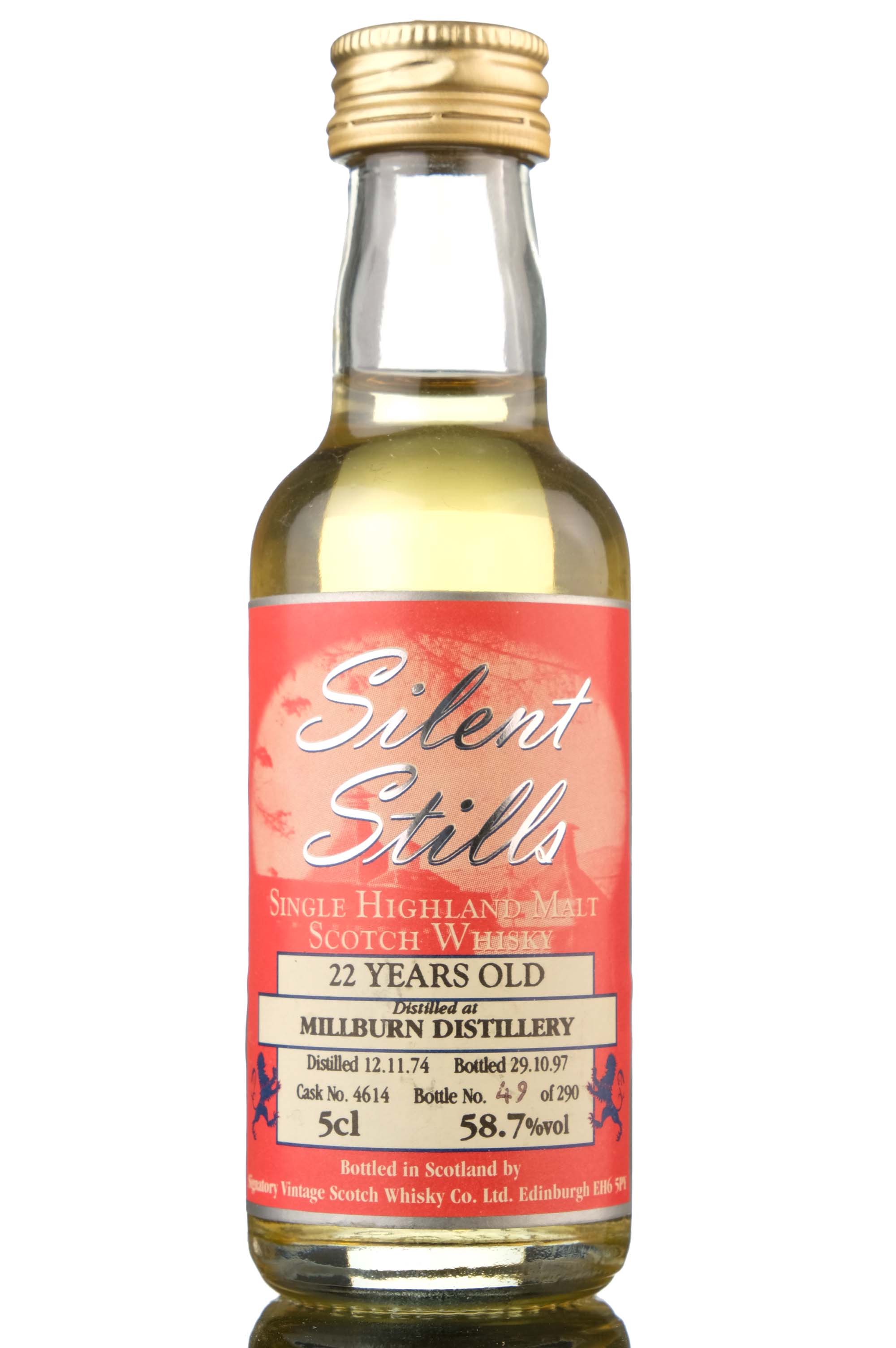 Millburn 1974-1997 - 22 Year Old - Signatory Vintage Silent Stills - Single Cask 4614 - Mi