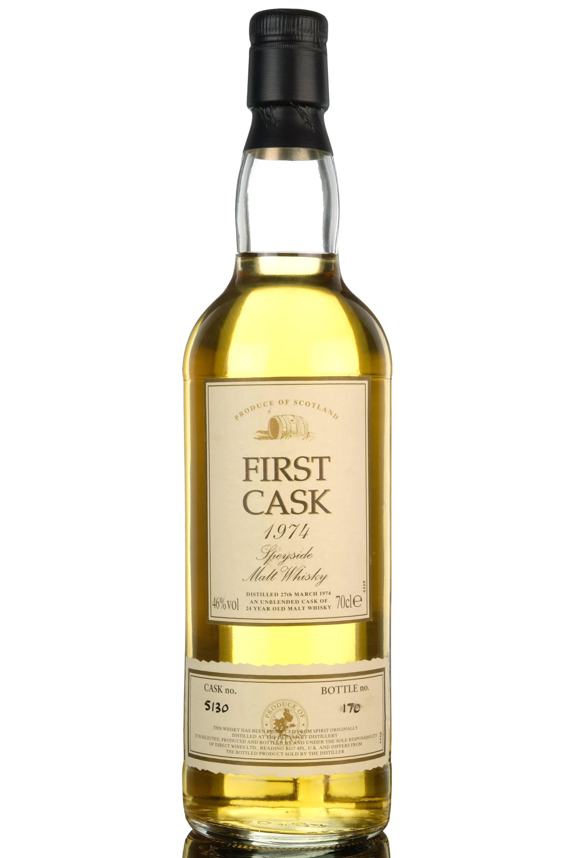 Glenlivet 1974 - 24 Year Old - First Cask - Single Cask 5130