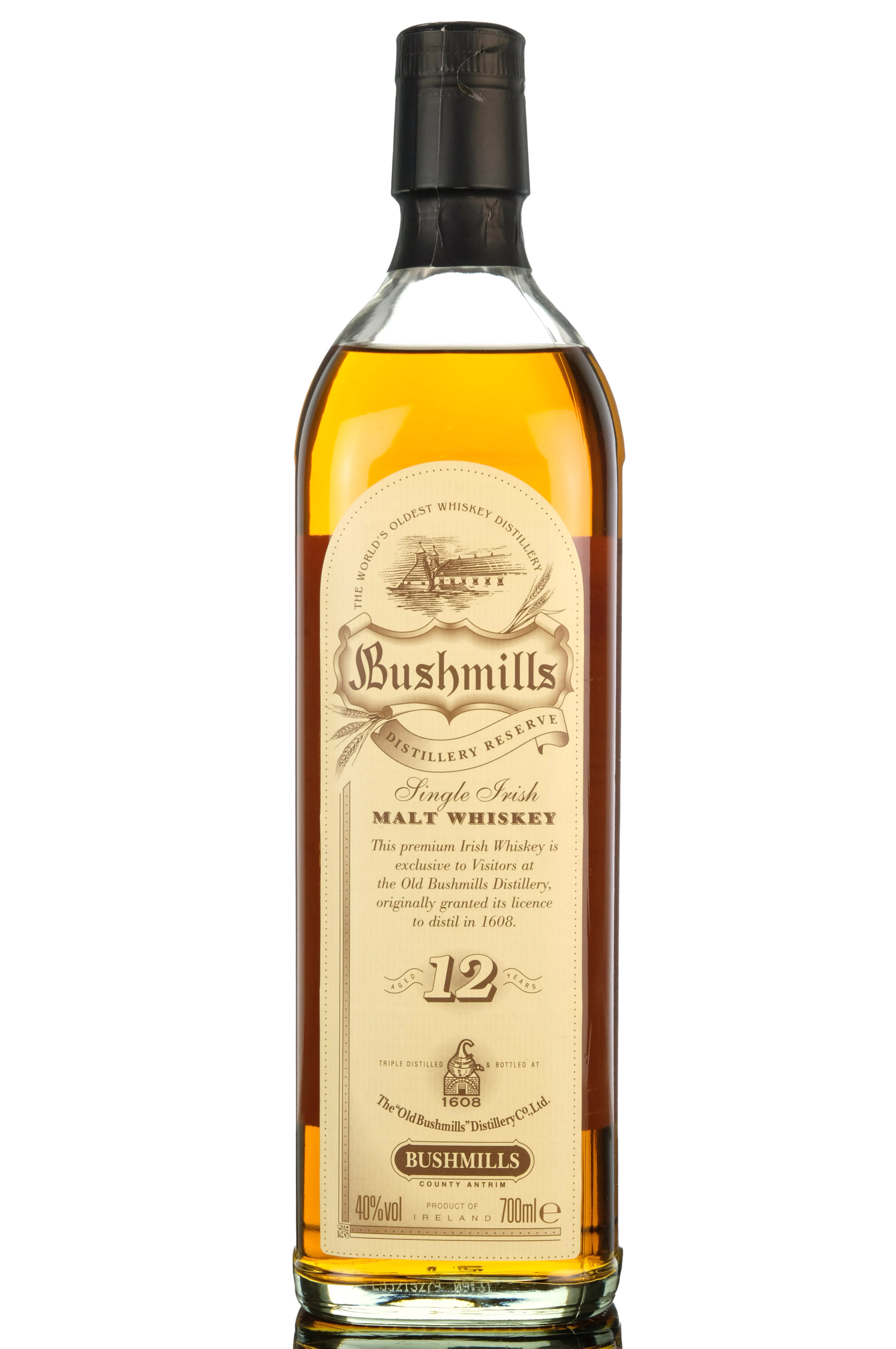 Bushmills 12 Year Old - Distillery Reserve - Early 2000s