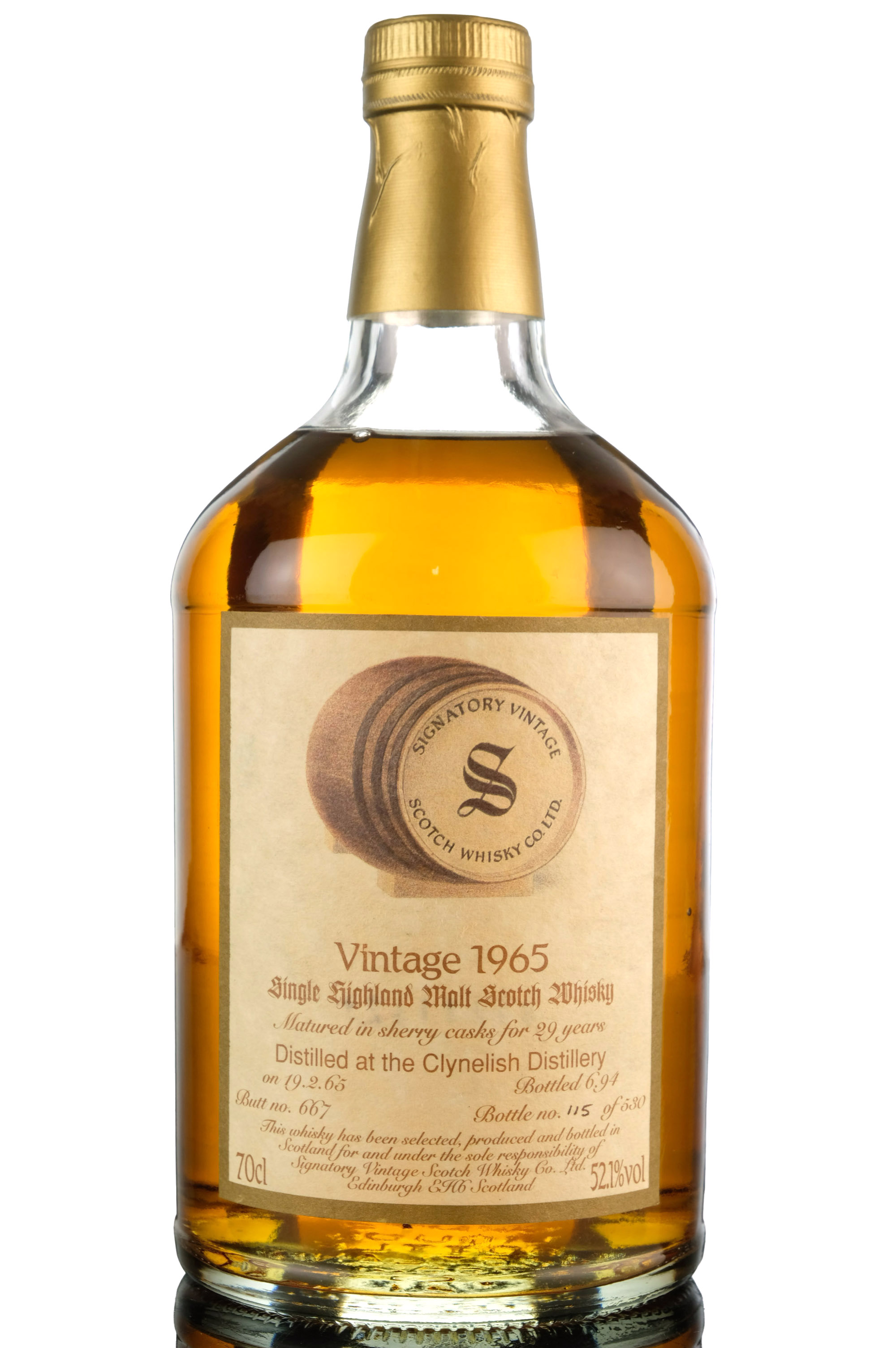 Clynelish 1965-1994 - 29 Year Old - Signatory Vintage - Single Cask 667