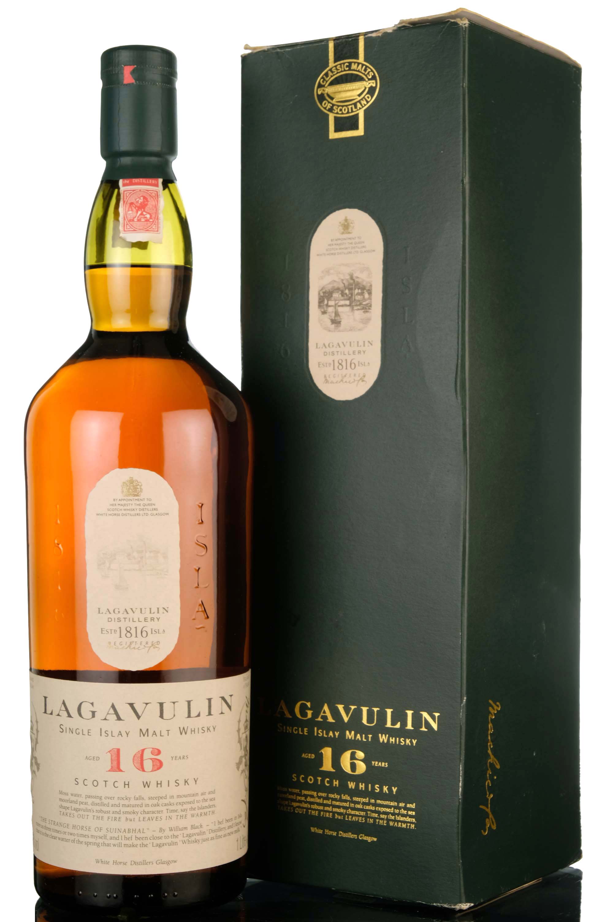 Lagavulin 16 Year Old - White Horse - 1990s - 1 Litre