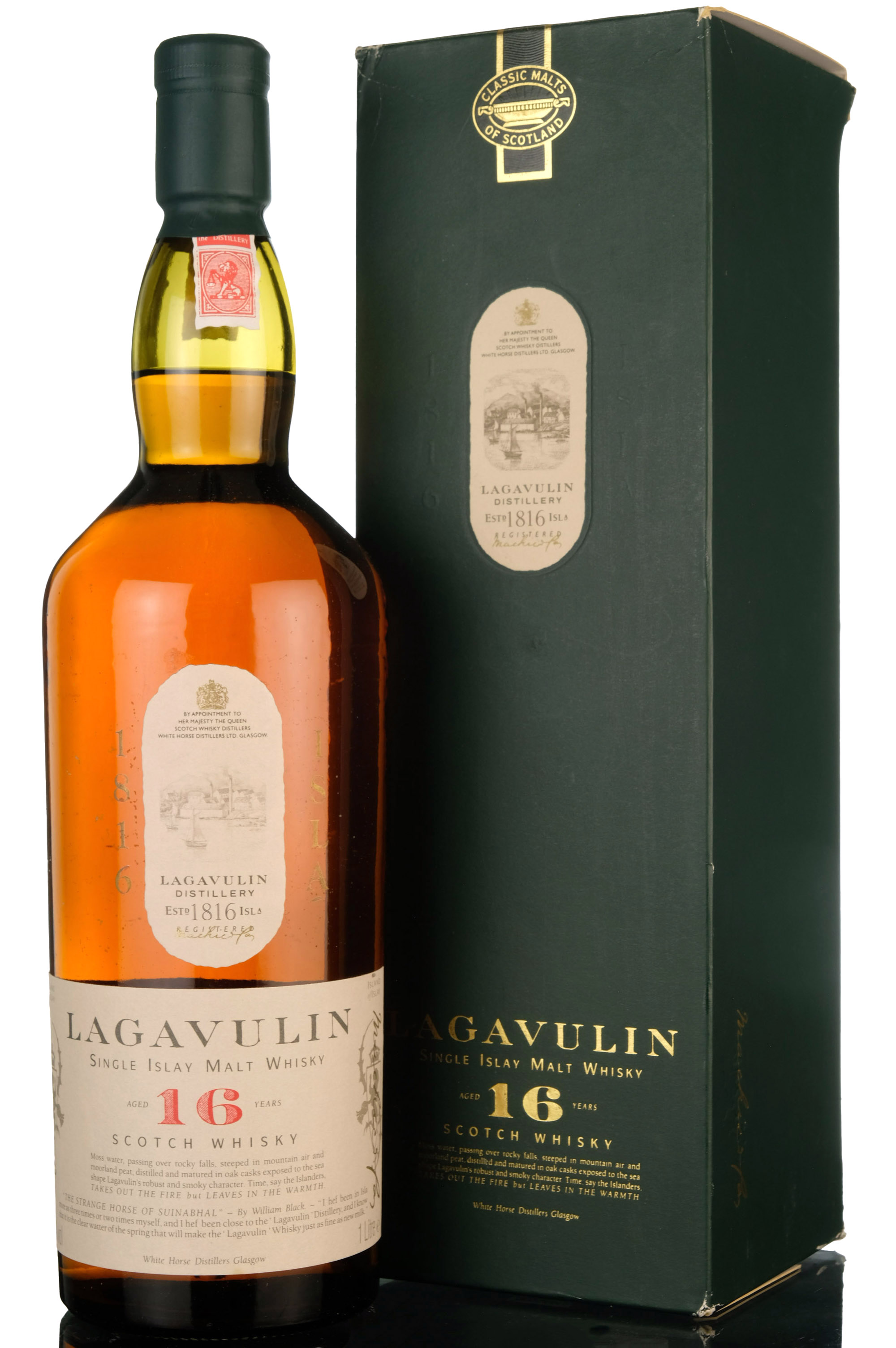 Lagavulin 16 Year Old - White Horse - 1990s - 1 Litre