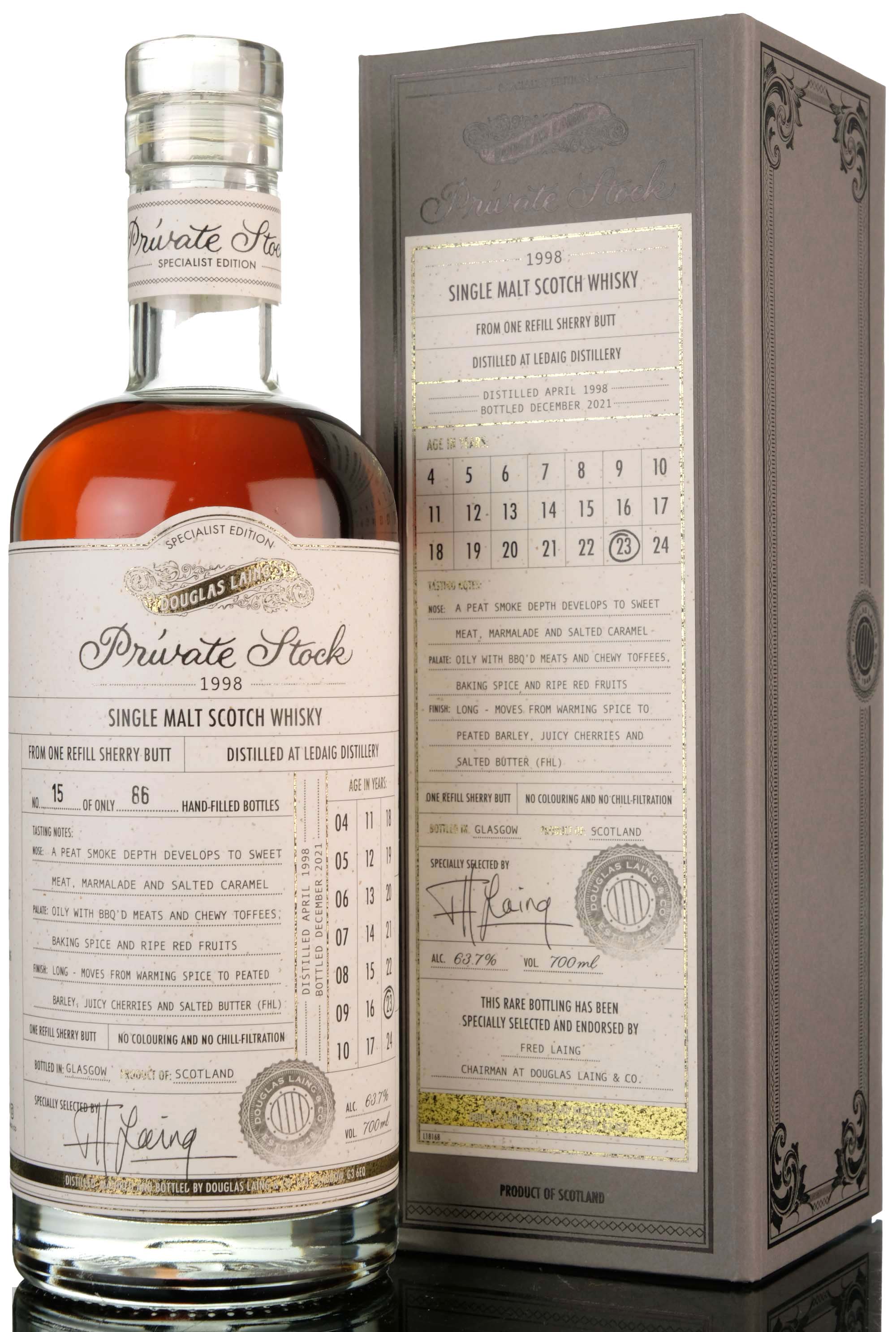 Ledaig 1997-2021 - 23 Year Old - Douglas Laing Private Stock - Single Cask