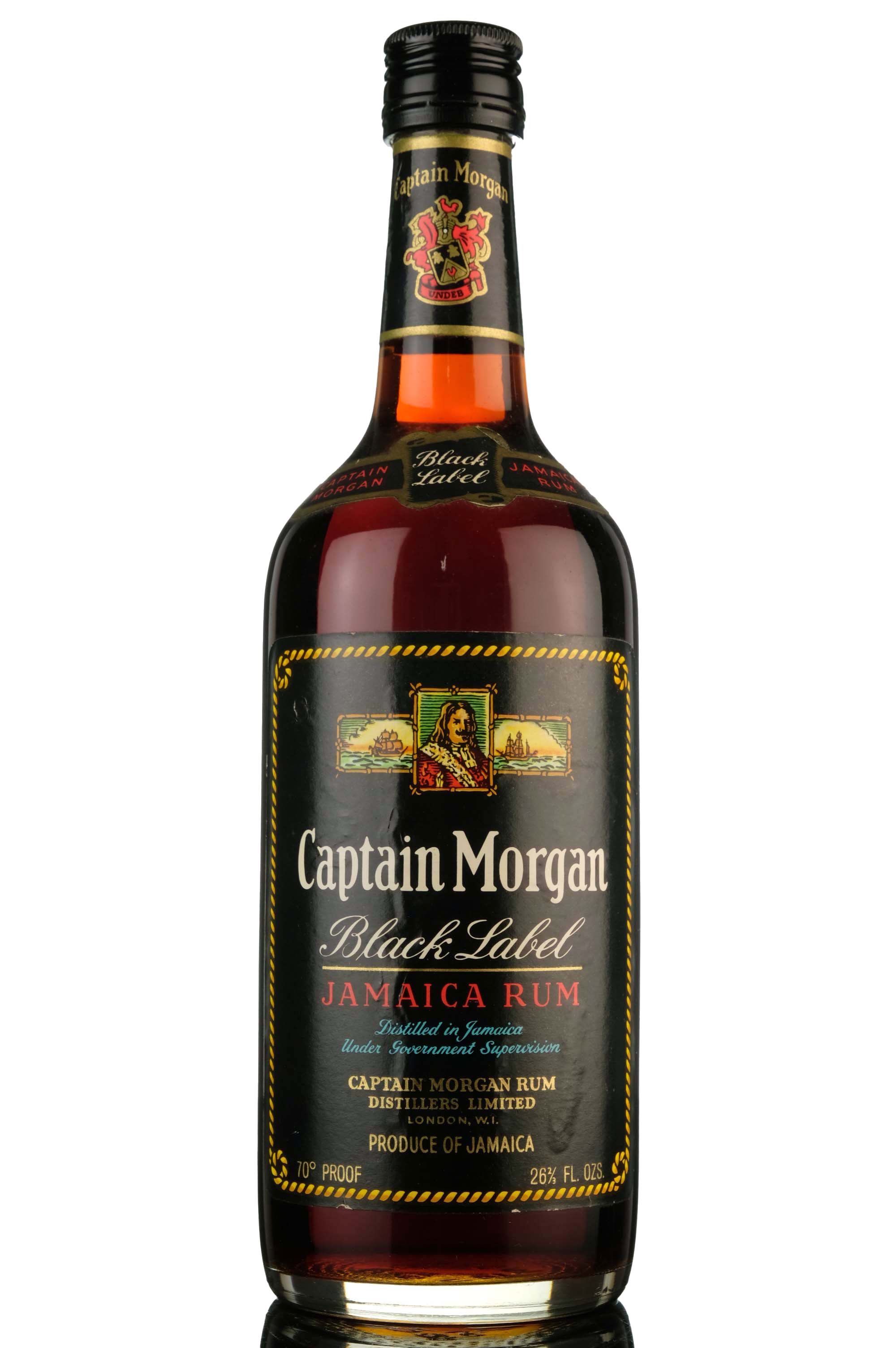 Captain Morgan Black Label Jamaica Rum - 1970s