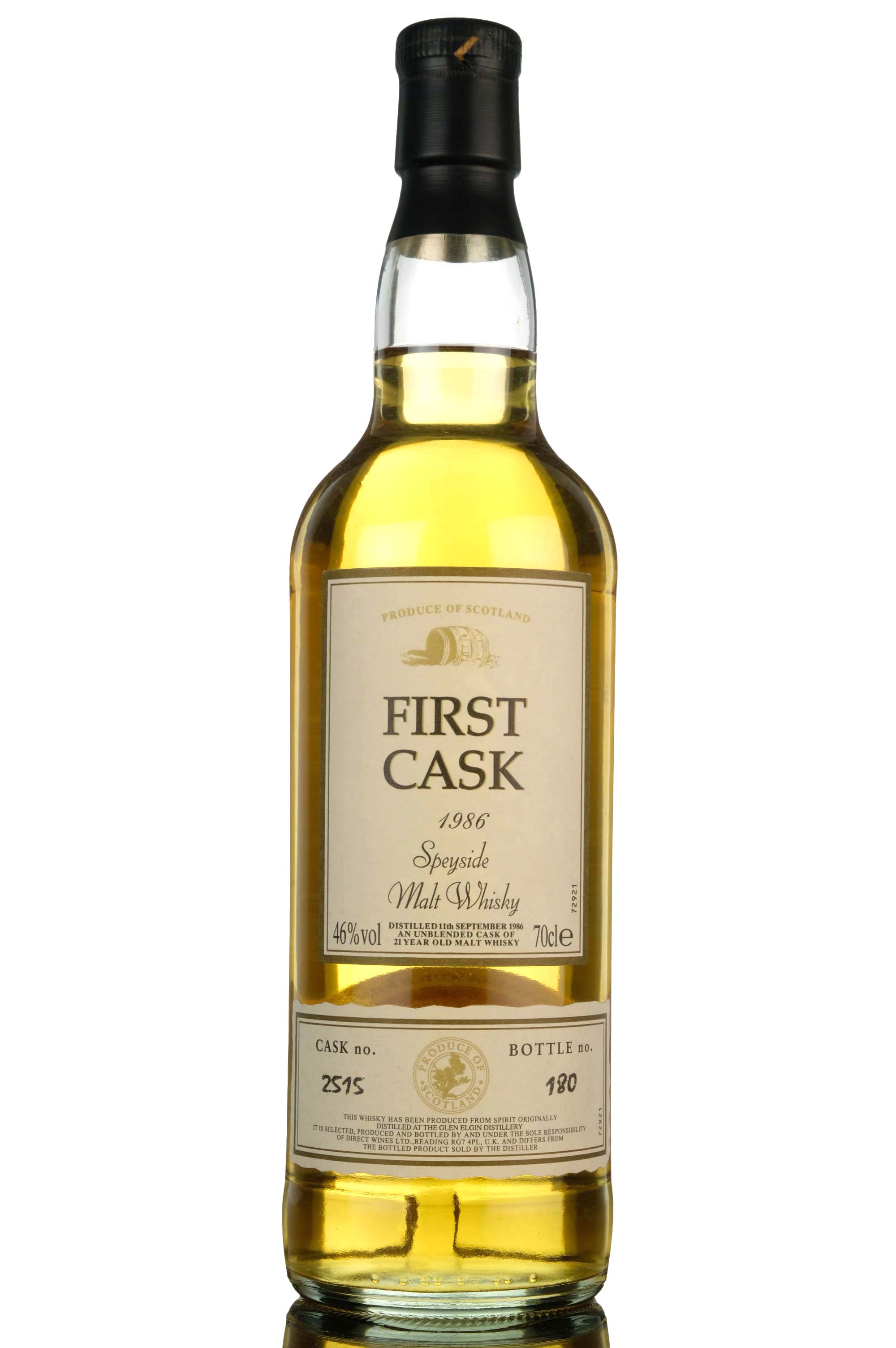 Glen Elgin 1986 - 21 Year Old - First Cask - Single Cask 2515