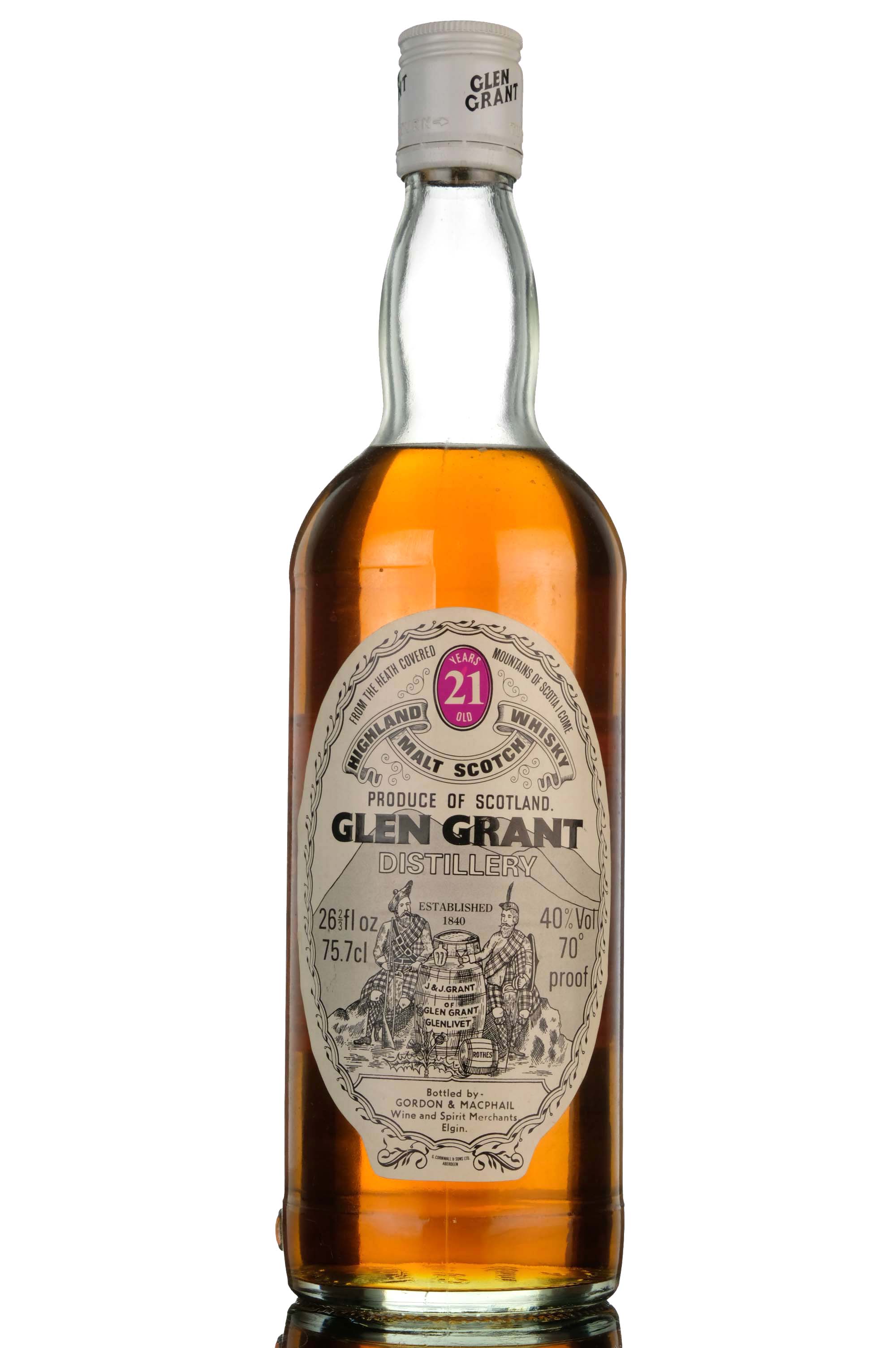 Glen Grant 21 Year Old - Gordon & MacPhail - Late 1970s