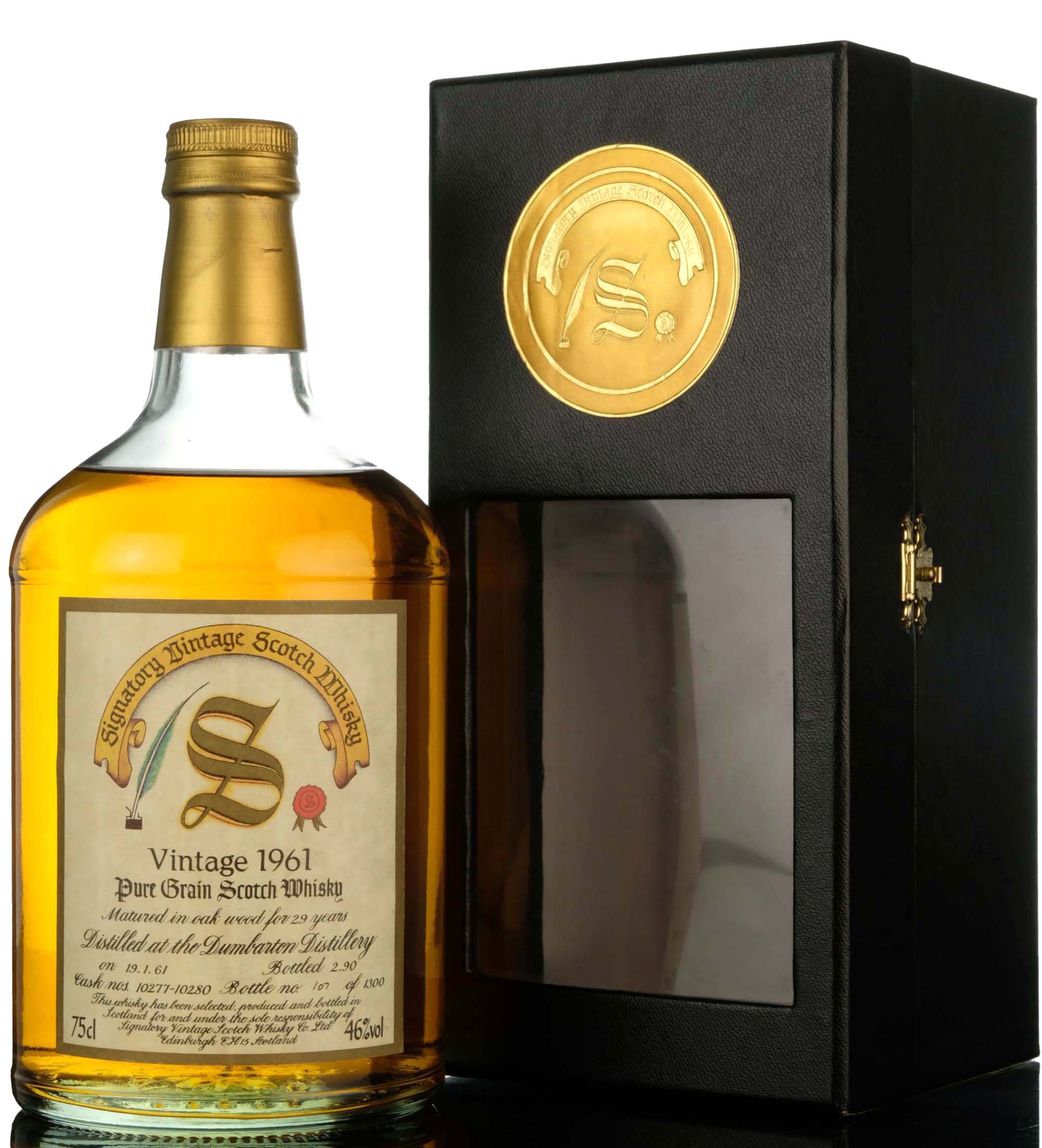 Dumbarton 1961-1990 - 29 Year Old - Signatory Vintage - Casks 10277-10280