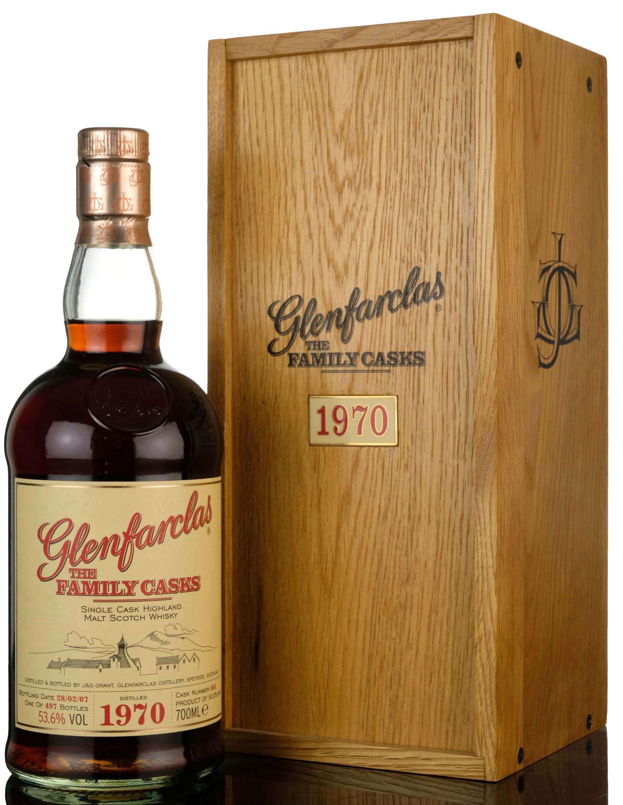 Glenfarclas 1970-2007 - 37 Year Old - The Family Casks - Single Cask 566