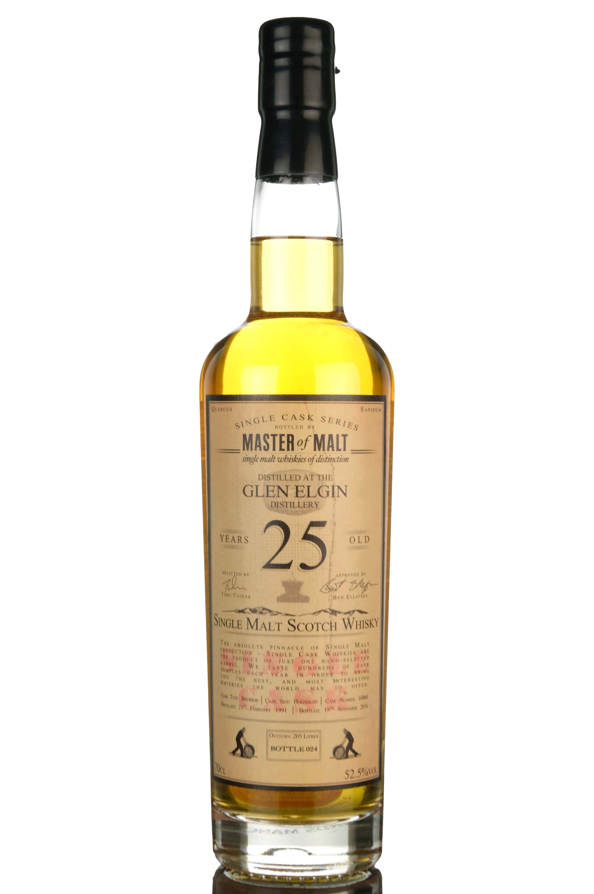 Glen Elgin 1991-2016 - 25 Year Old - Master Of Malts - Single Cask 16060