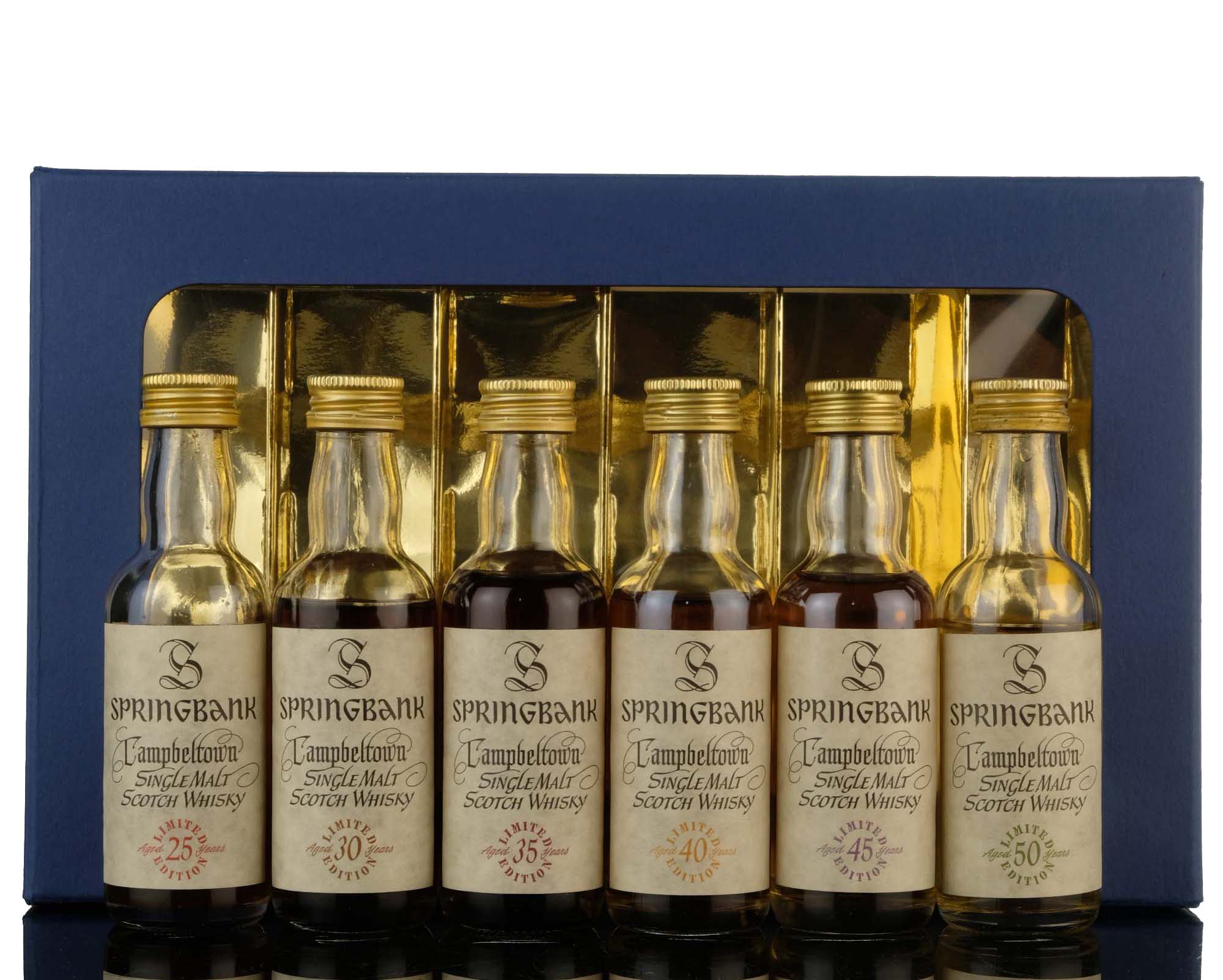 Springbank Millennium Miniature Set - 25 - 30 - 35 - 40 - 45 - 50 Year Old