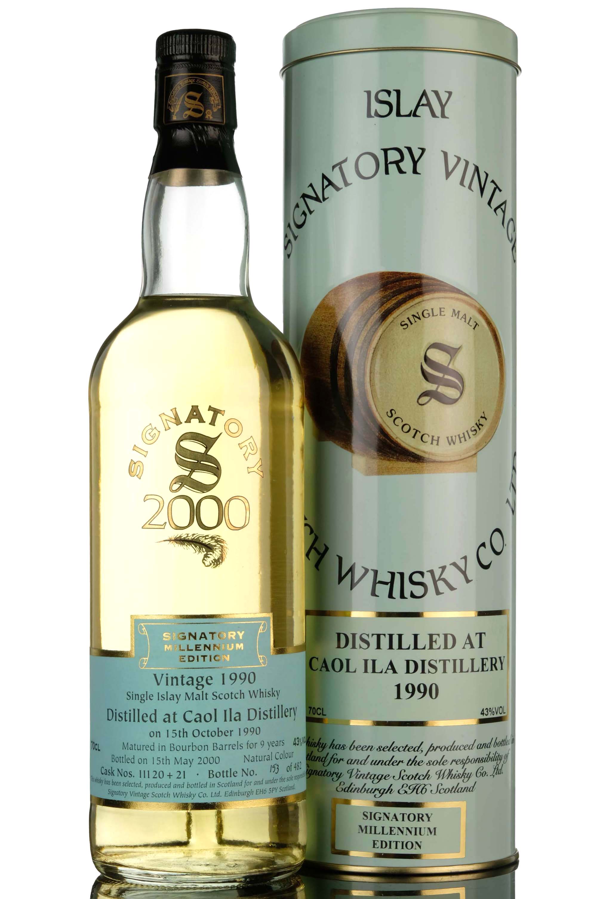 Caol Ila 1990-2000 - 9 Year Old - Signatory Vintage - Casks 1120-21 - Millennium Edition