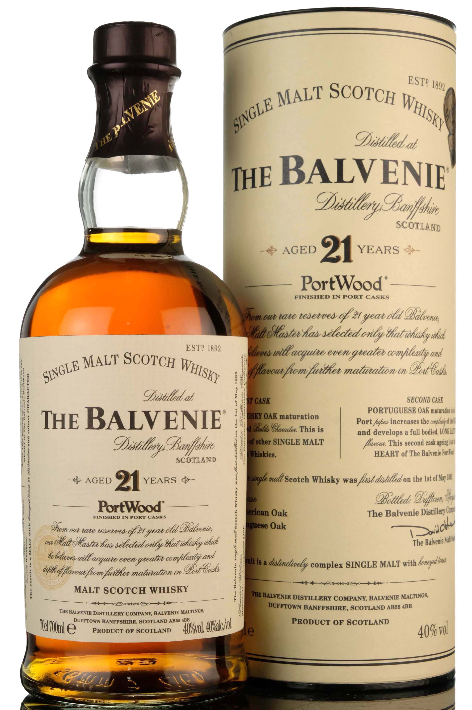 Balvenie 21 Year Old - PortWood - Circa 2000