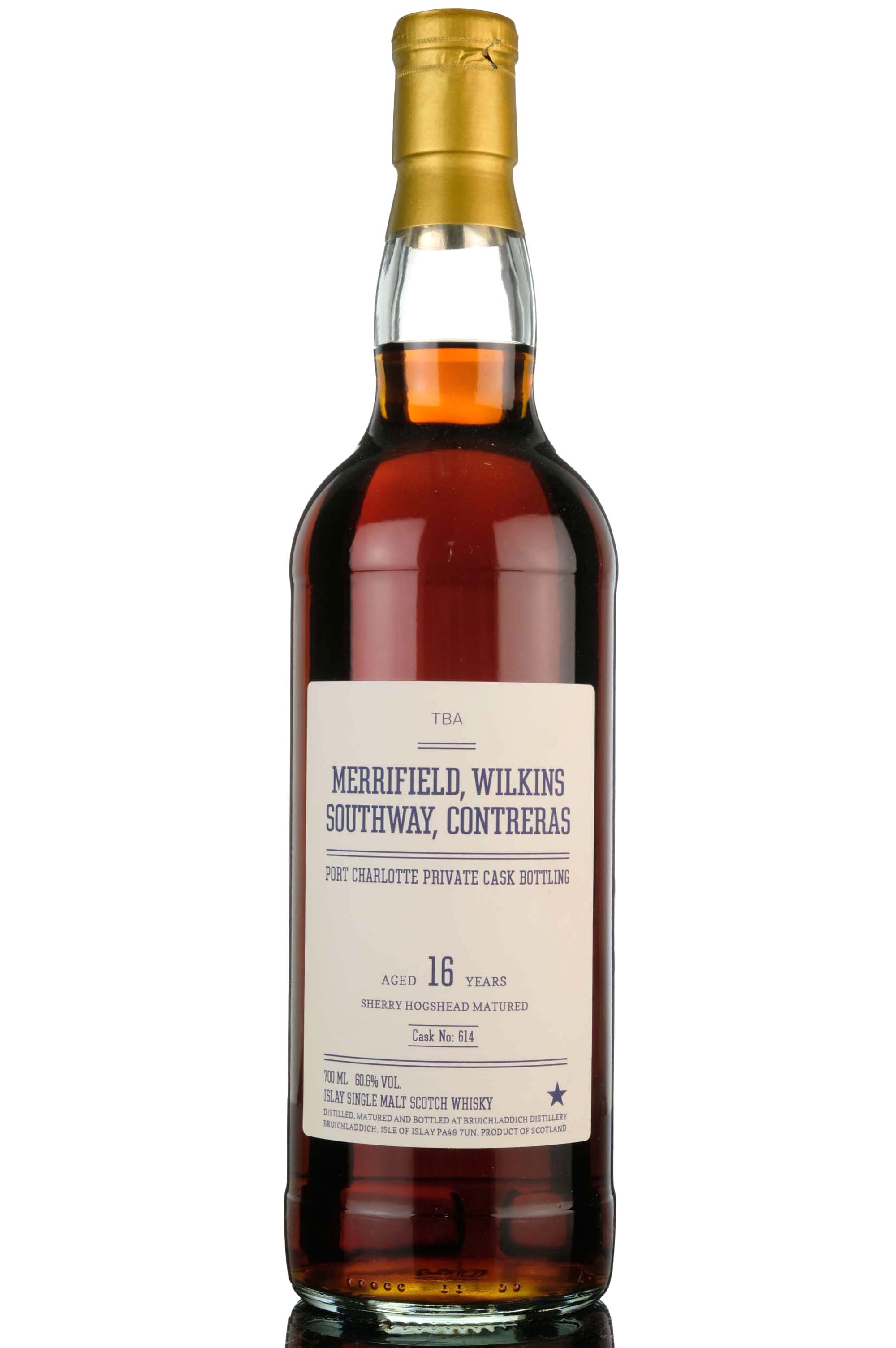 Port Charlotte 16 Year Old - Private Bottling - Single Cask 614