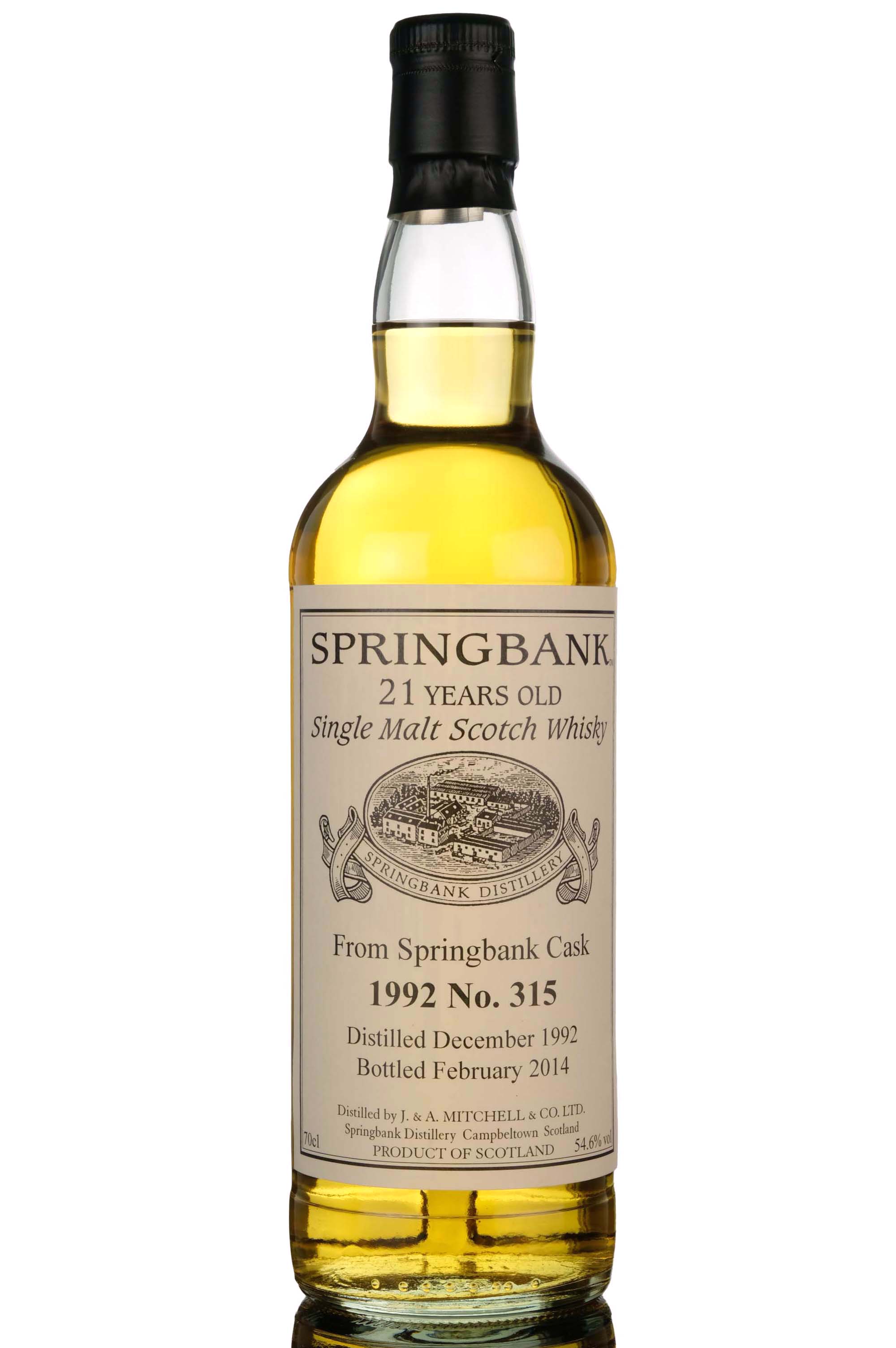 Springbank 1992-2014 - 21 Year Old - Single Cask 315 - Private Bottling