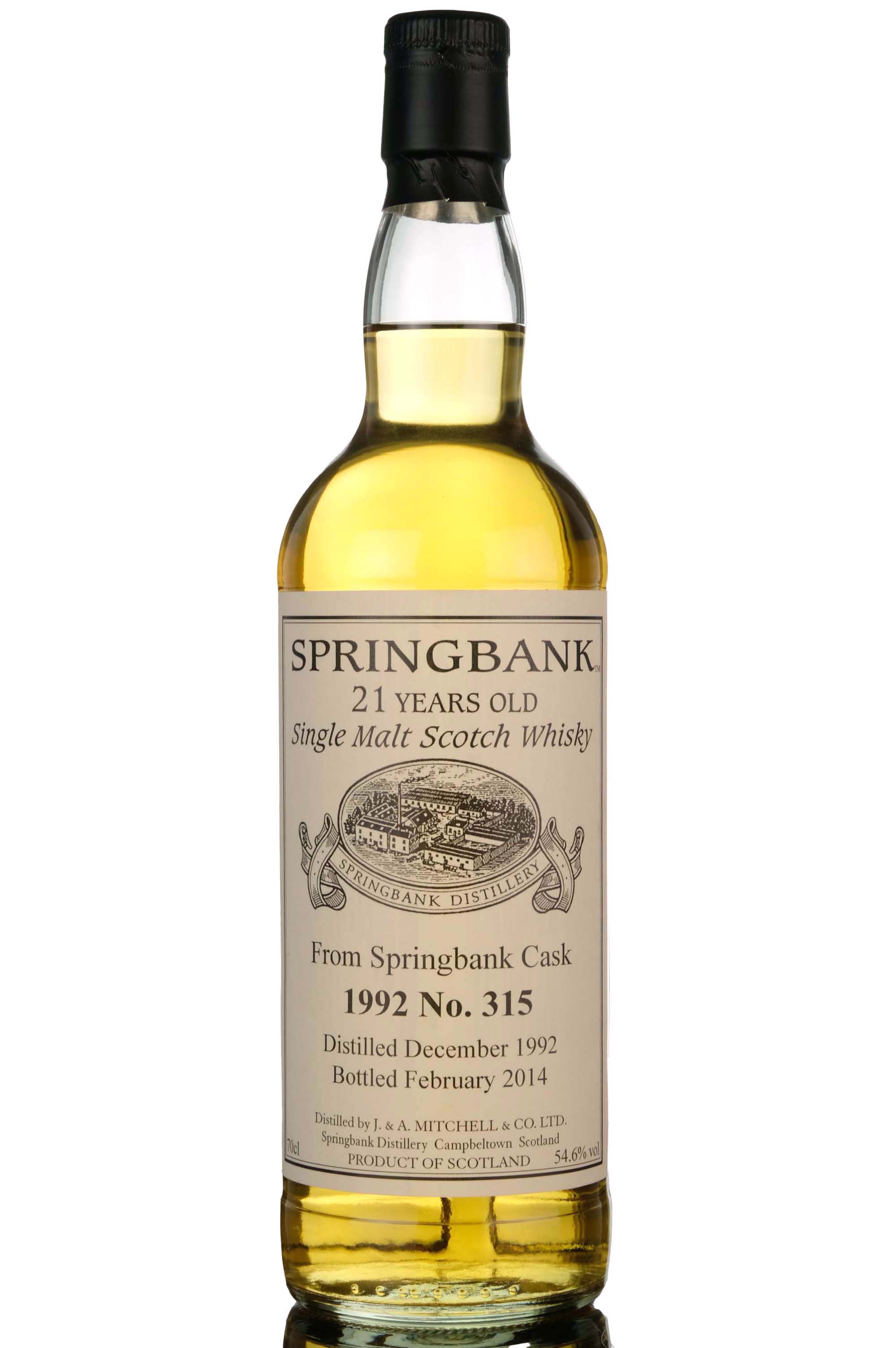 Springbank 1992-2014 - 21 Year Old - Single Cask 315 - Private Bottling