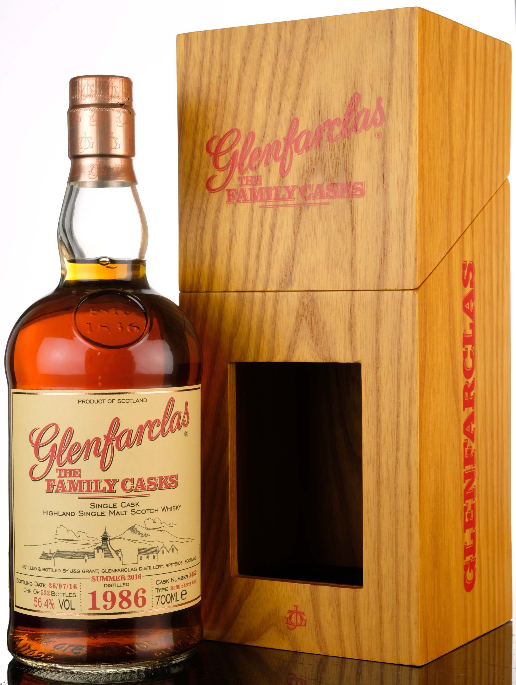 Glenfarclas 1986-2016 - The Family Casks - Single Cask 3452