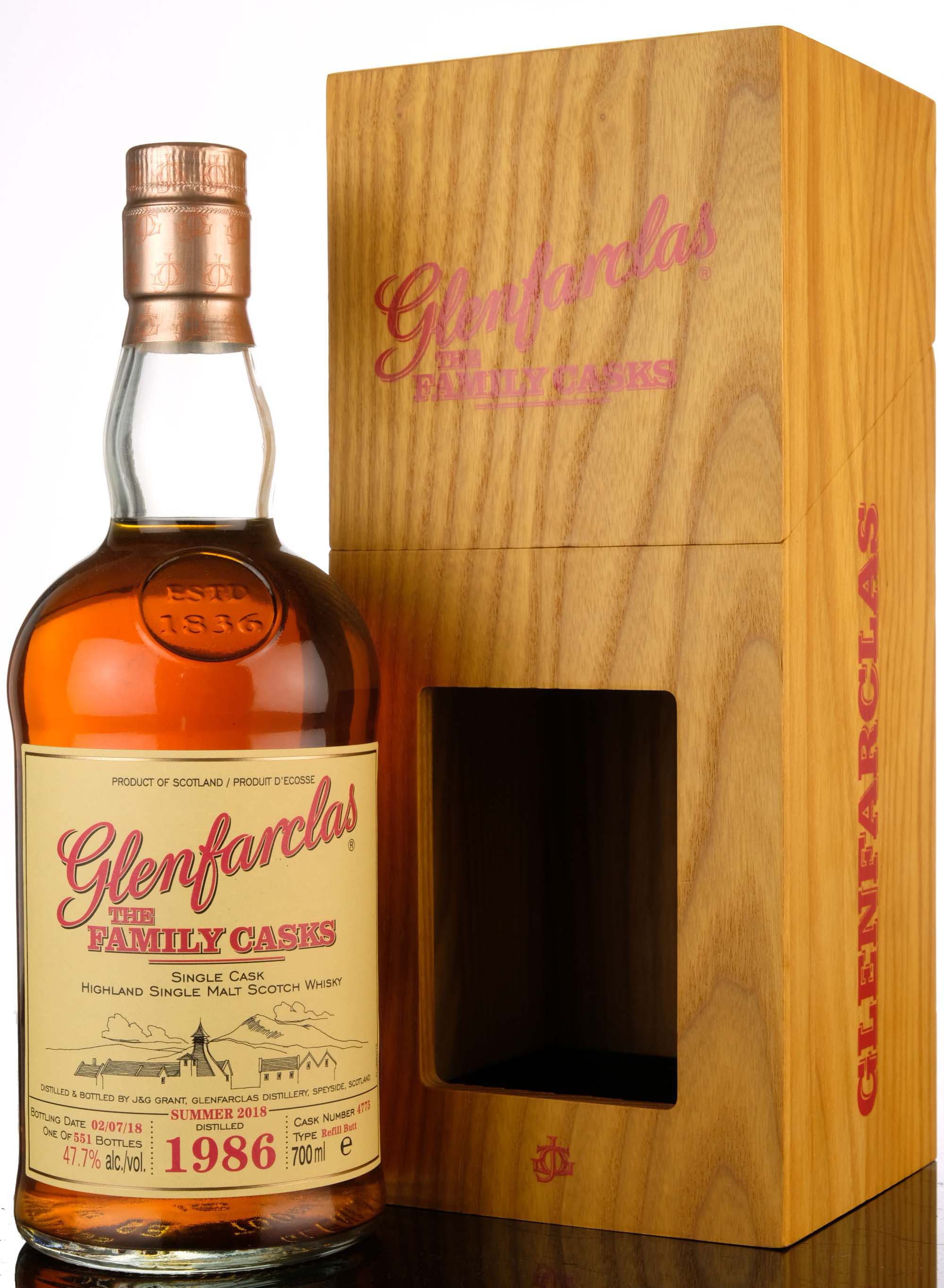 Glenfarclas 1986-2018 - The Family Casks - Single Cask 4775