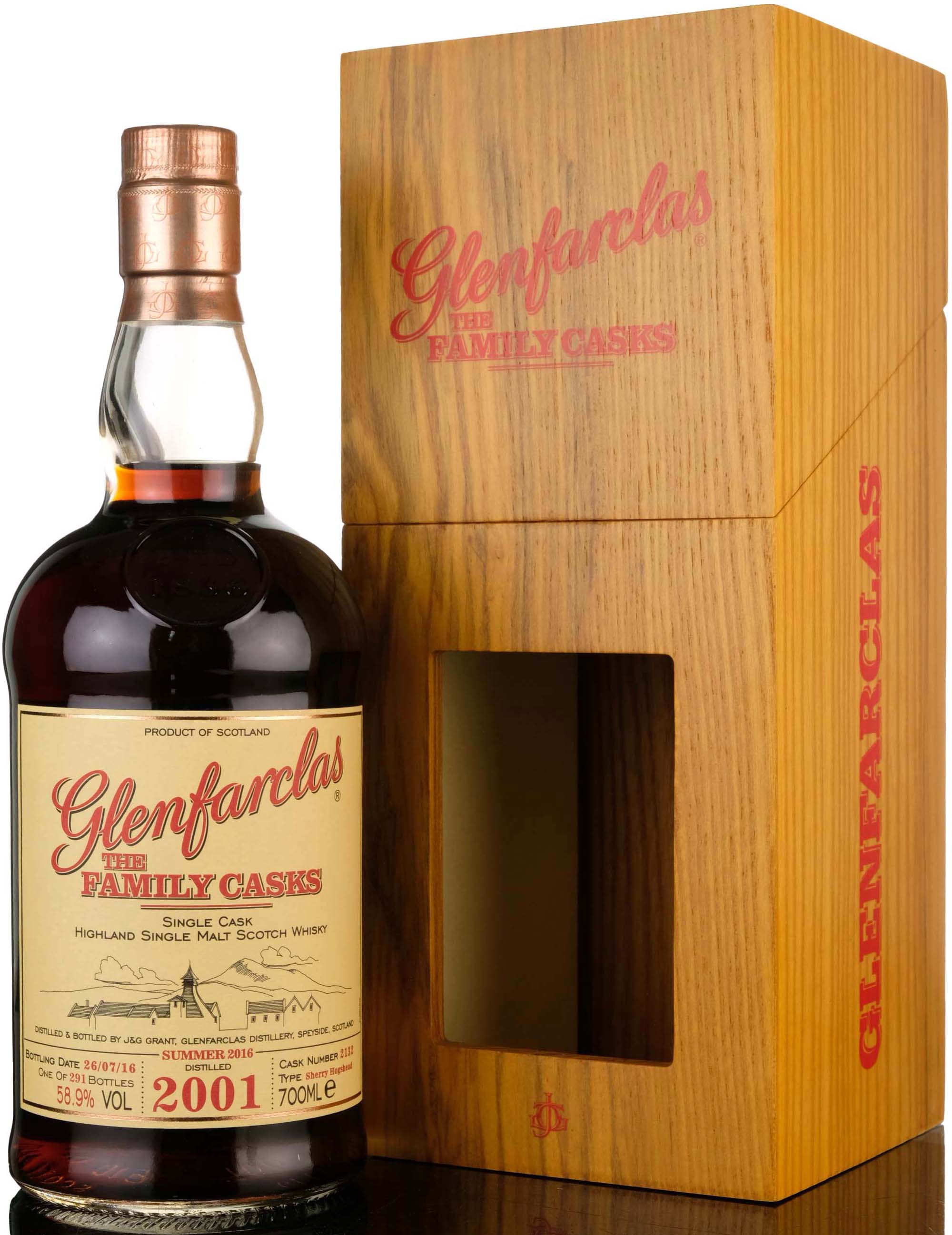 Glenfarclas 2001-2016 - The Family Casks - Single Cask 2132