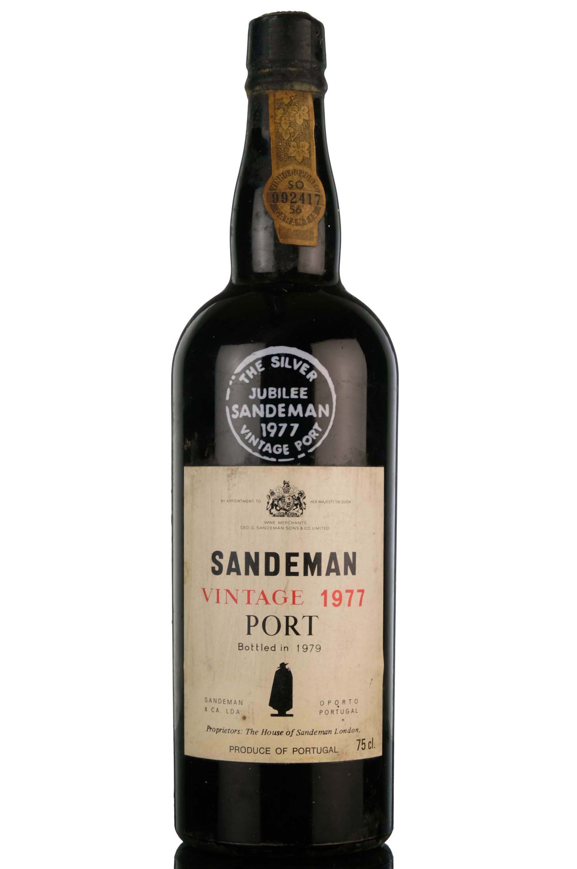 Sandeman 1977 Vintage Port - Bottled 1979 - Silver Jubilee