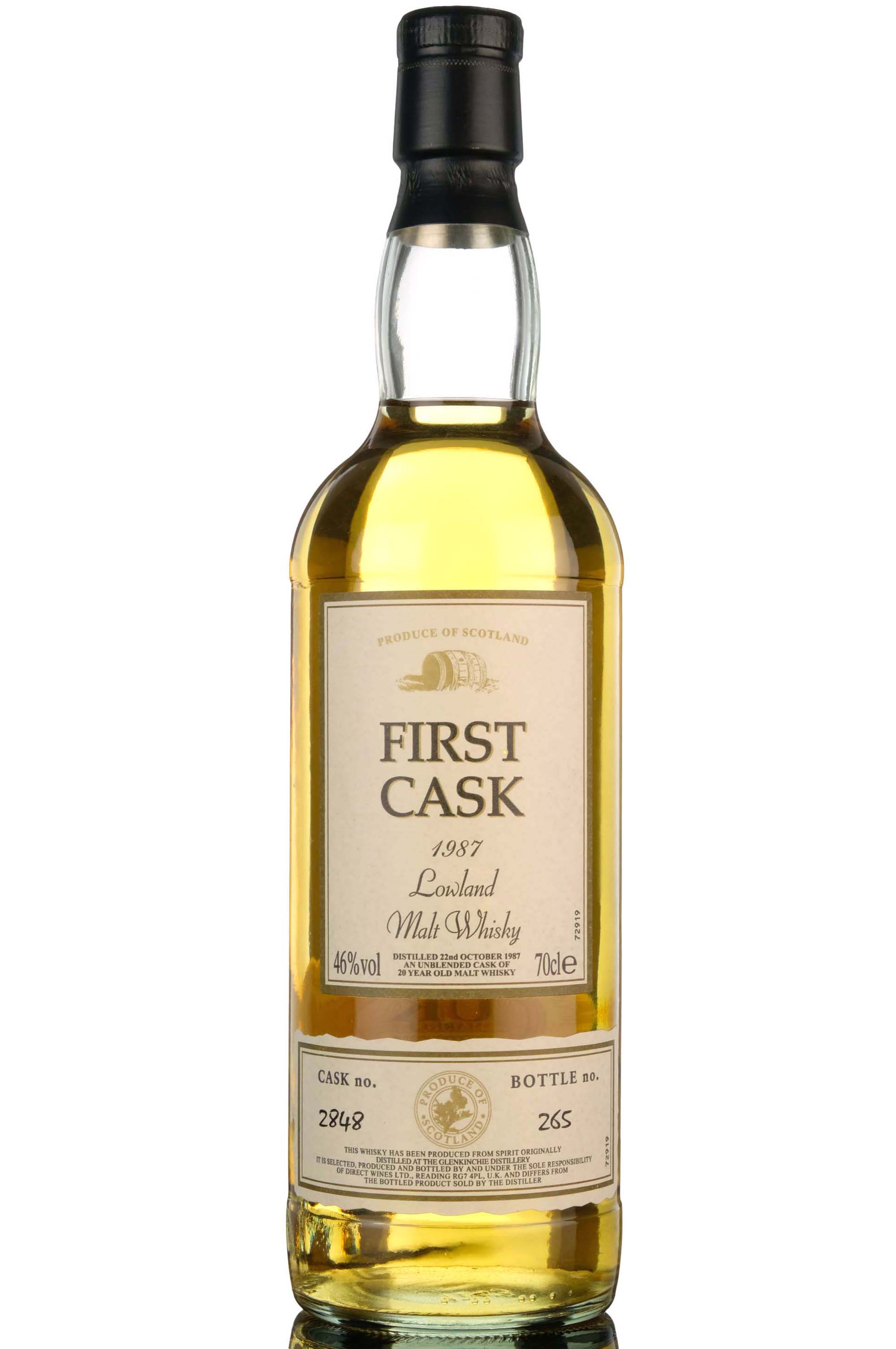 Glenkinchie 1987 - 20 Year Old - First Cask - Single Cask 2848