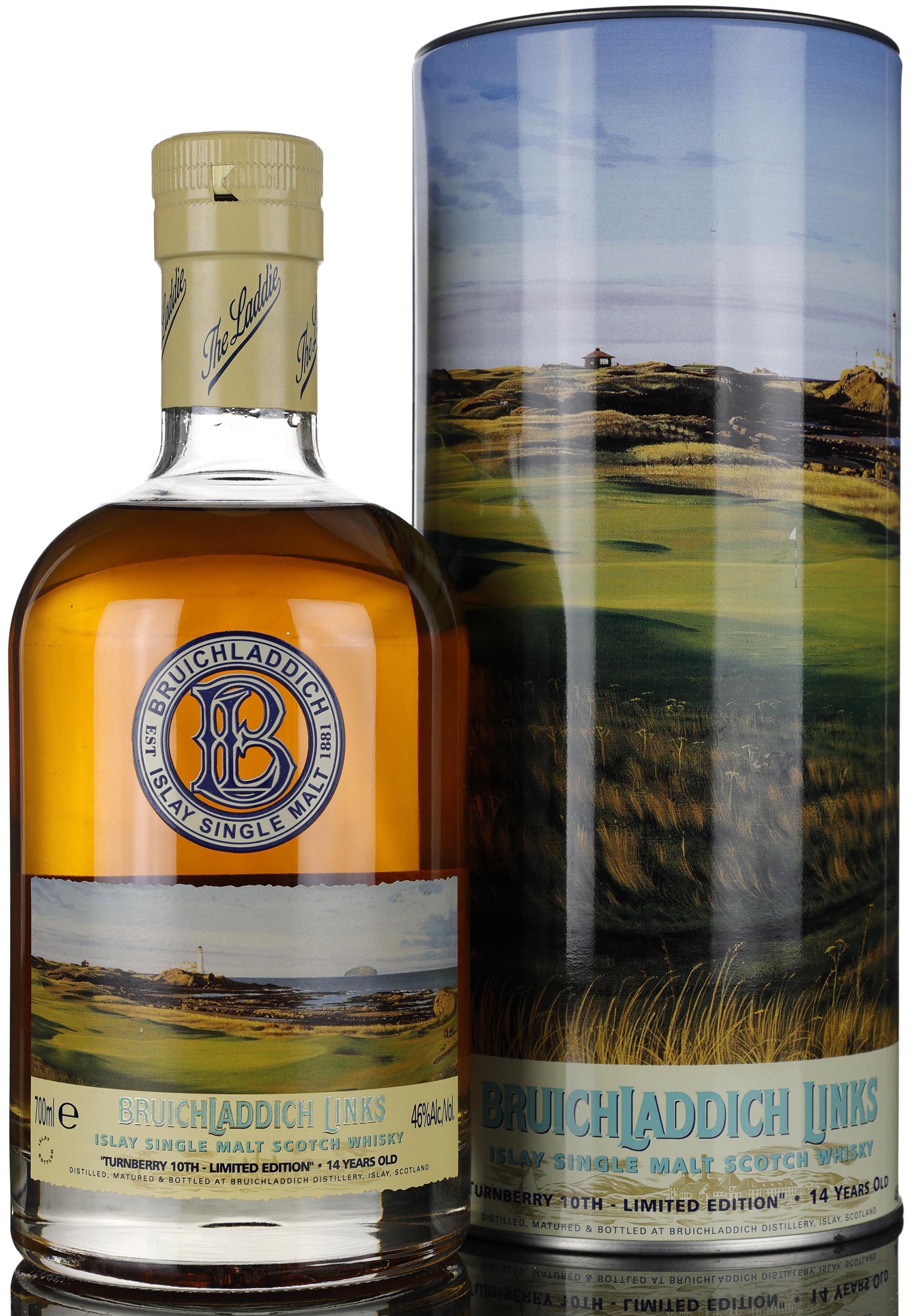 Bruichladdich 14 Year Old - Links Golf Courses - Turnberry 10th Limited Edition