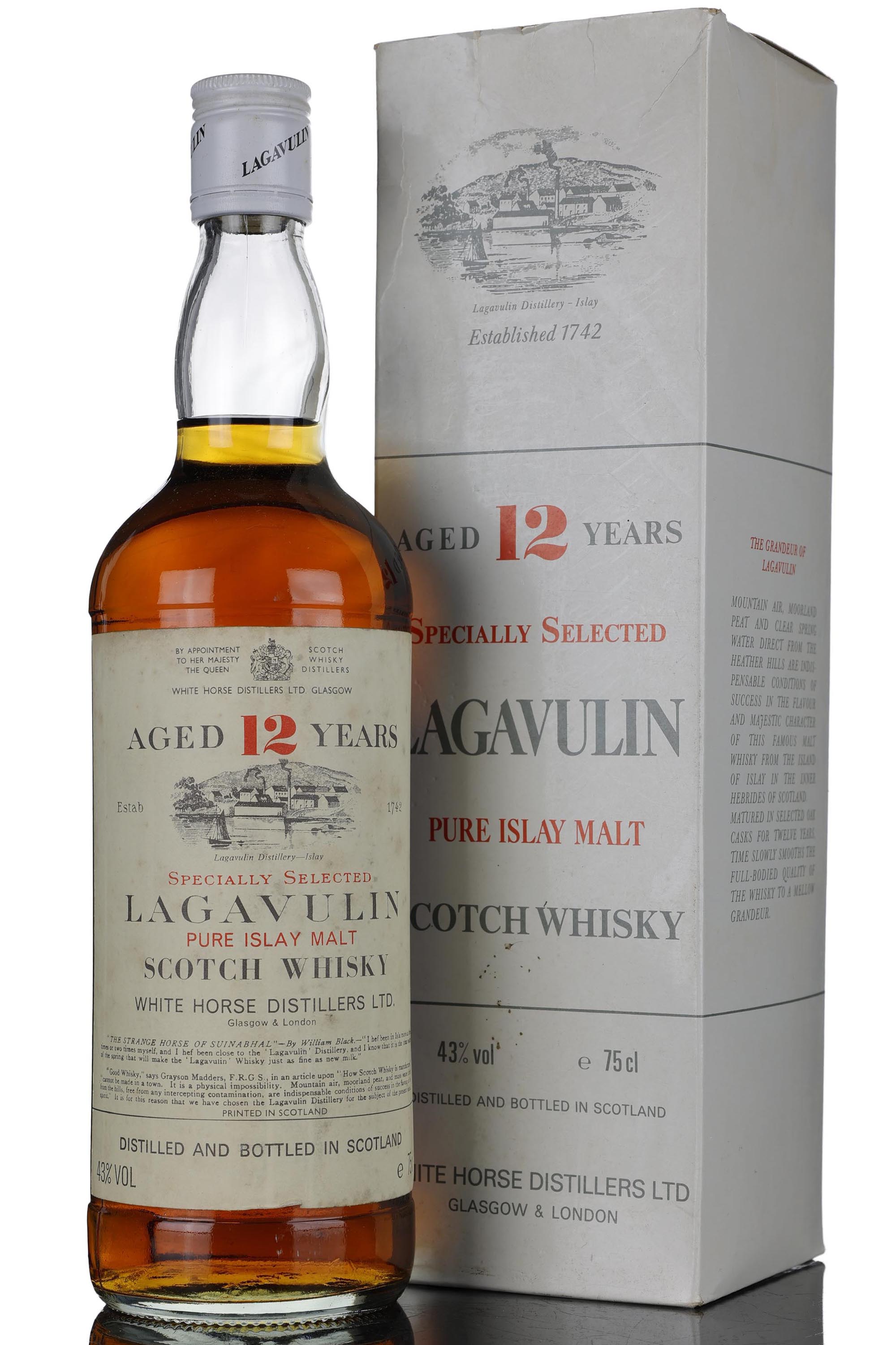 Lagavulin 12 Year Old - White Horse - Early 1980s