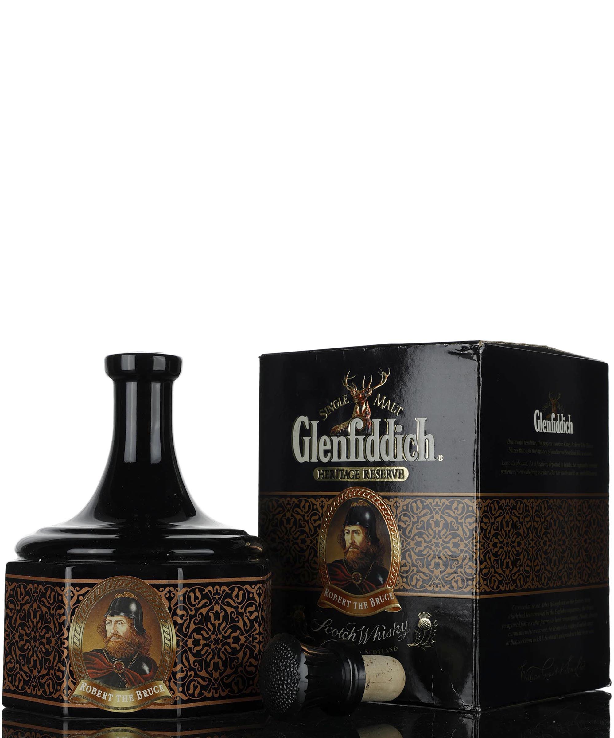 Glenfiddich Heritage Reserve - Robert The Bruce Ceramic - 1990s