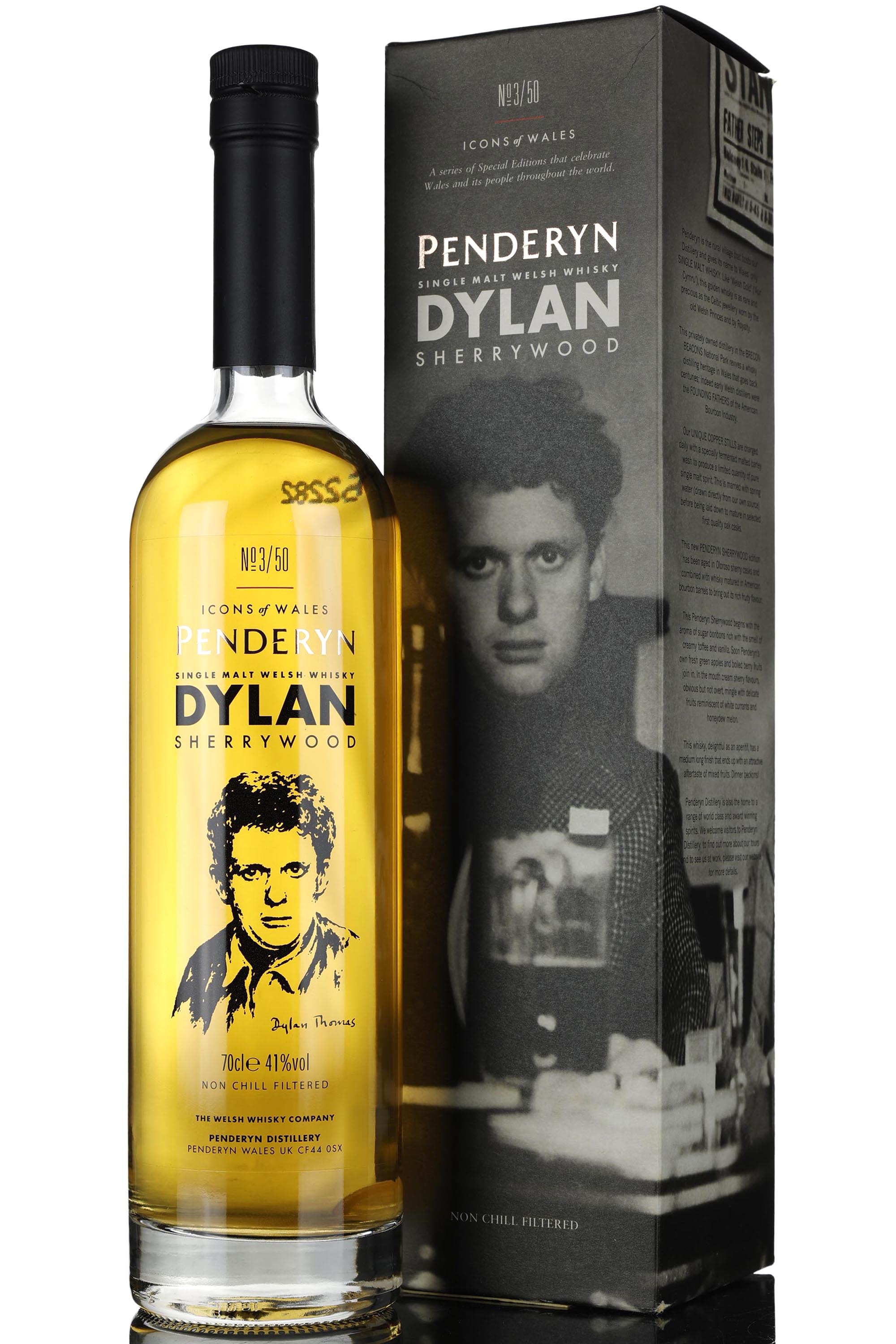 Penderyn Icons Of Wales - Dylan Thomas No. 3/50