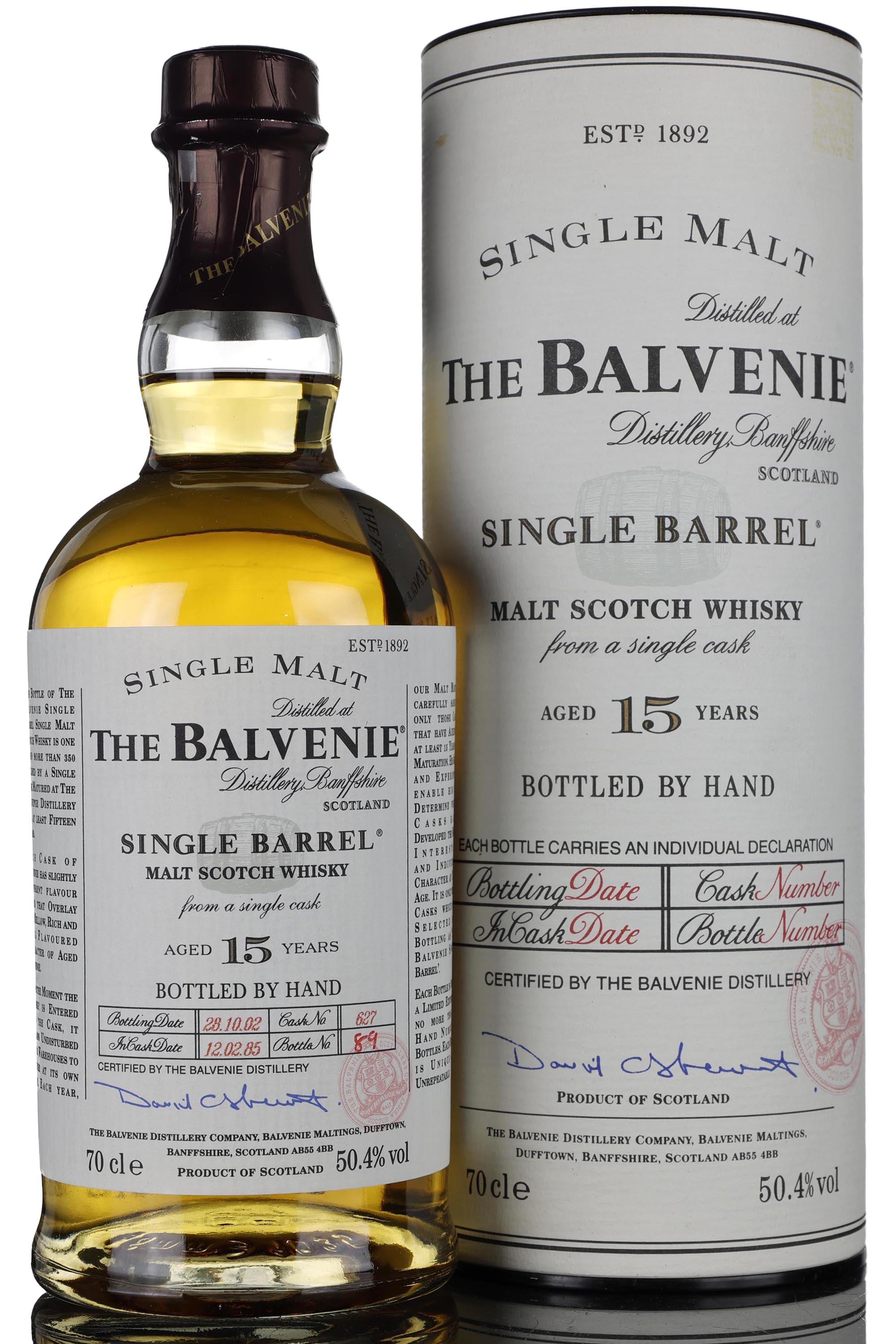 Balvenie 1985-2002 - 15 Year Old - Single Barrel 627