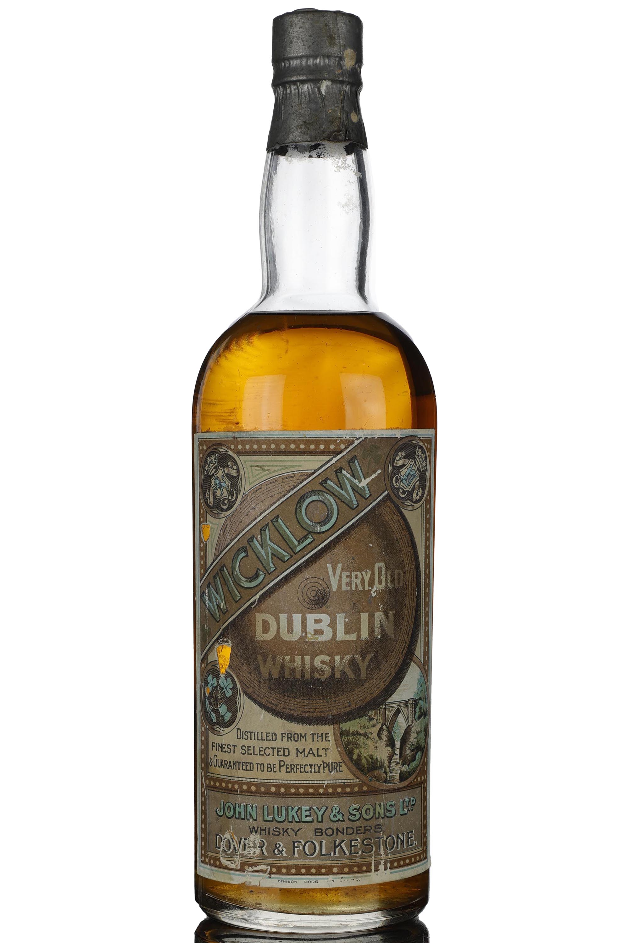 Wicklow Very Old Dublin Whisky - John Lukey & Sons Ltd - Circa 1940s