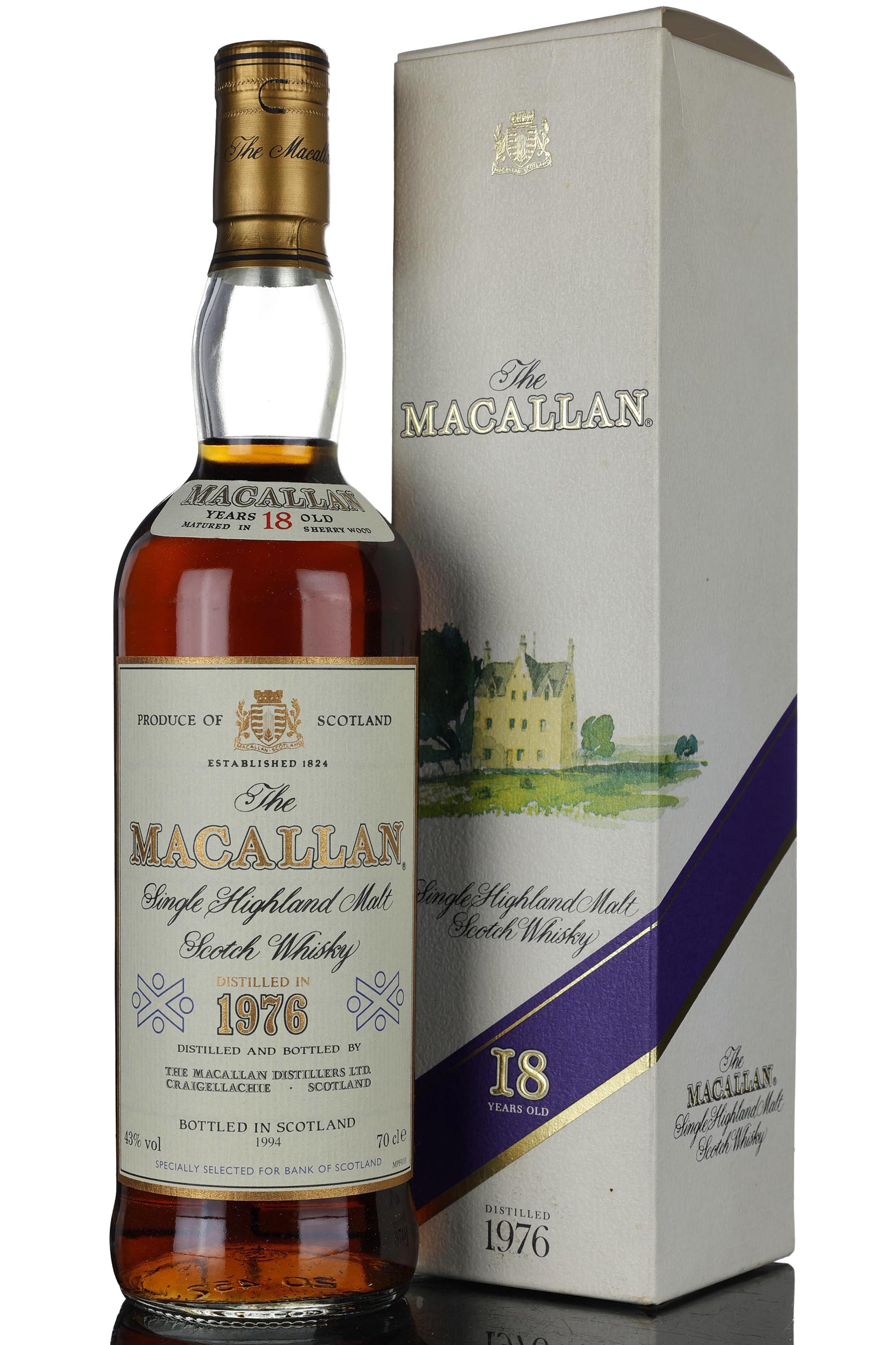 Macallan 1976-1994 - 18 Year Old - Sherry Cask - Bank Of Scotland