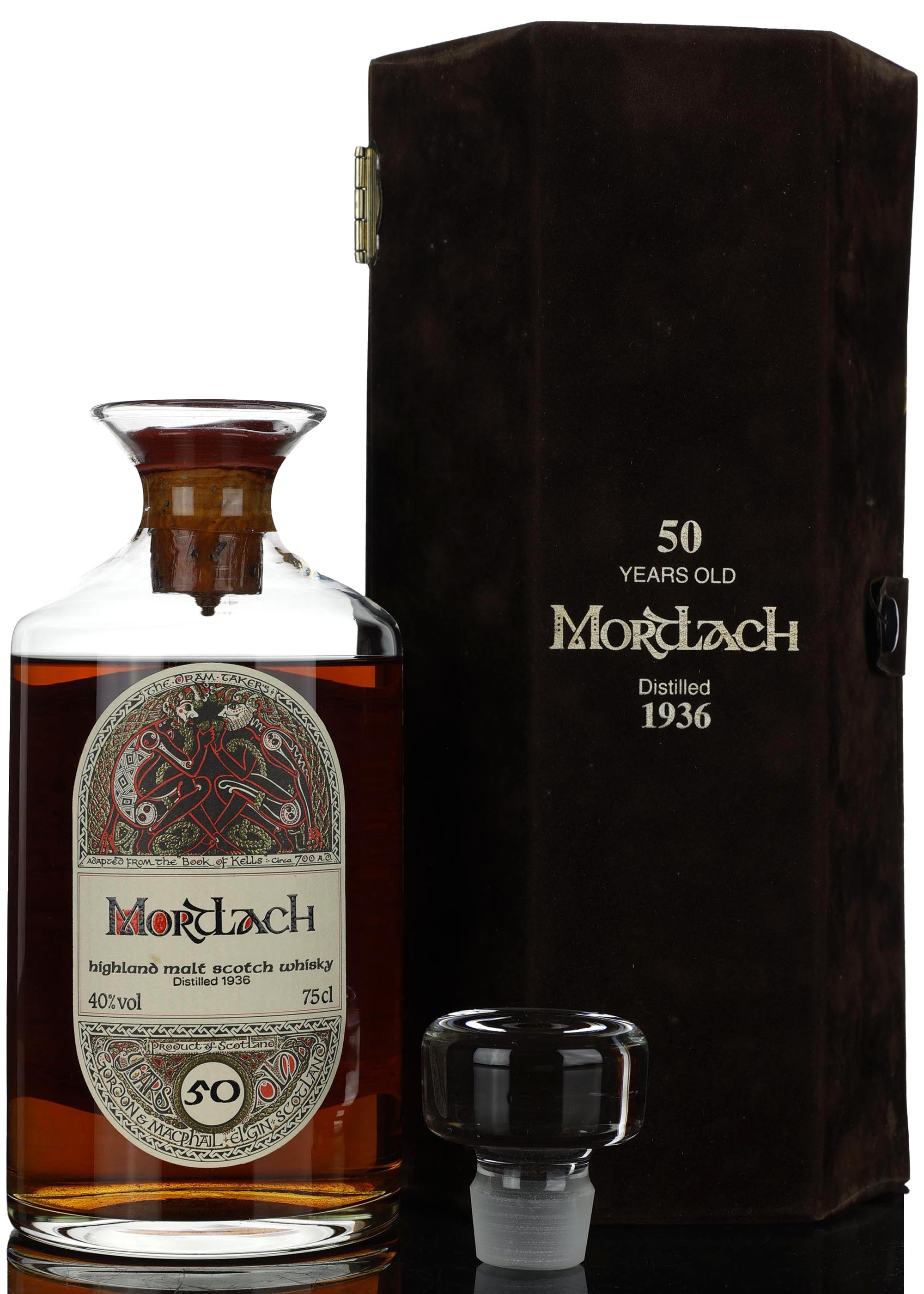 Mortlach 1936-1986 - 50 Year Old - Gordon & MacPhail - Book Of Kells