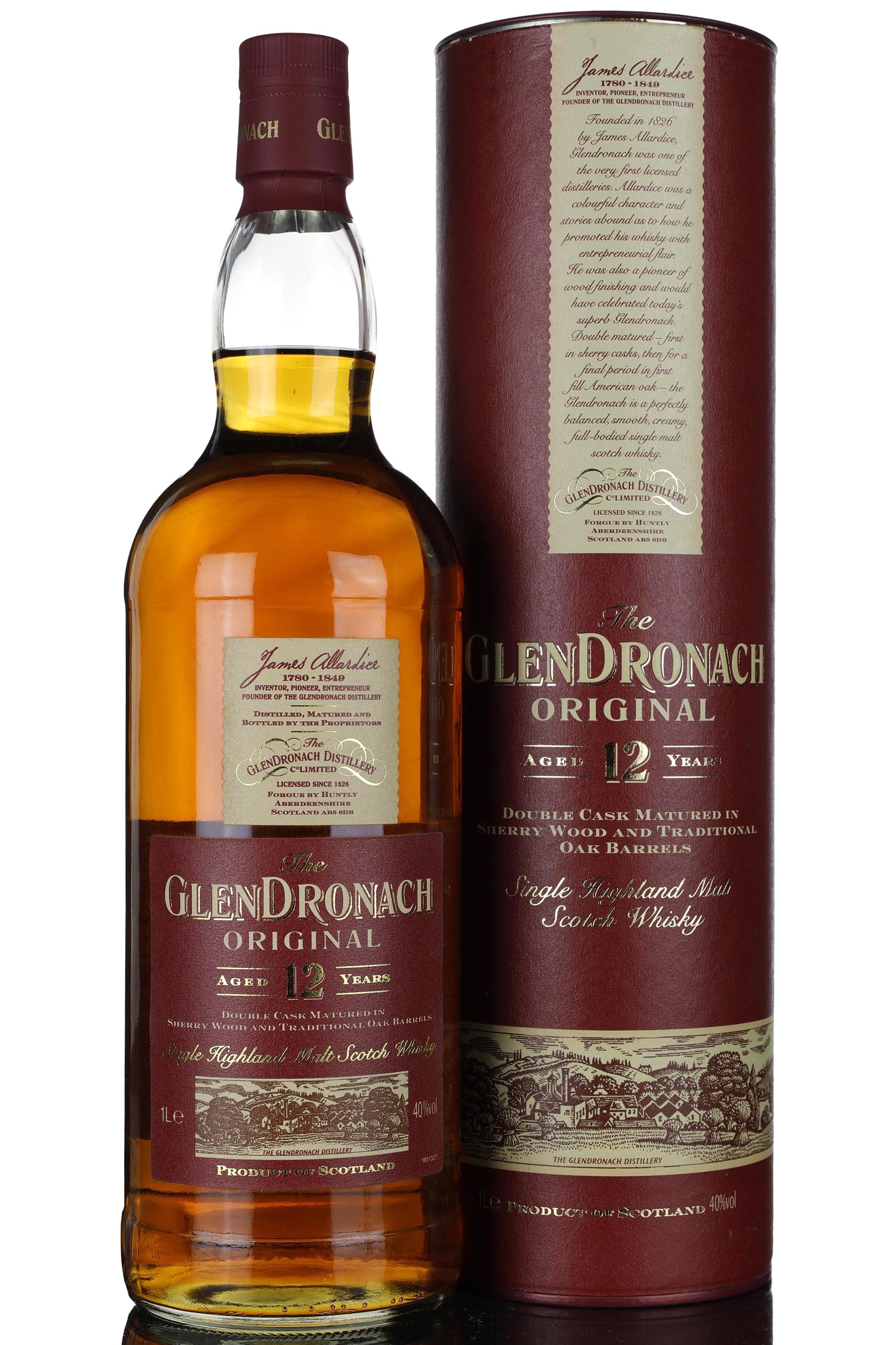 Glendronach 12 Year Old - Original - 2000s - 1 Litre