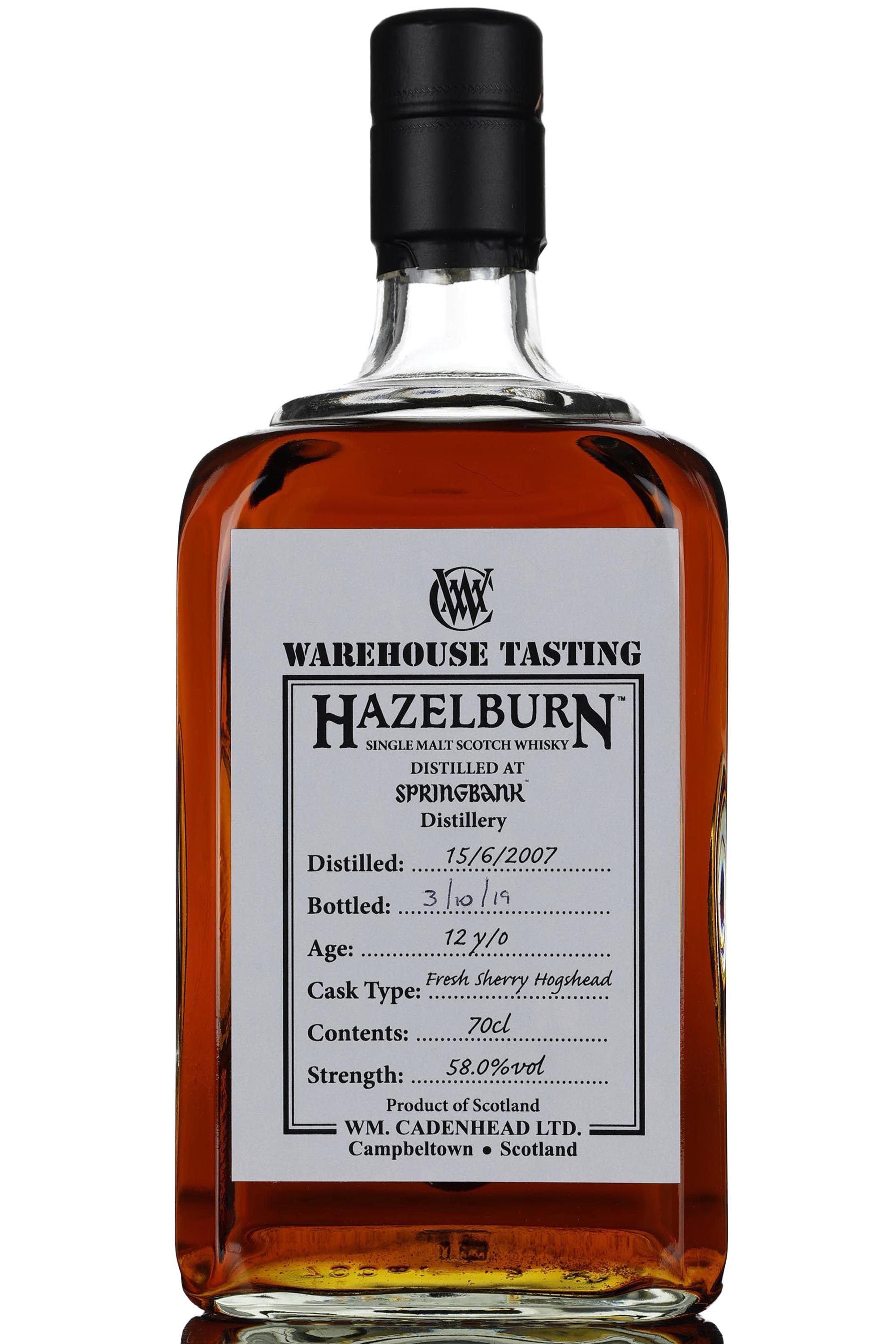 Hazelburn 2007-2019 - 12 Year Old - Cadenheads - Warehouse Tasting