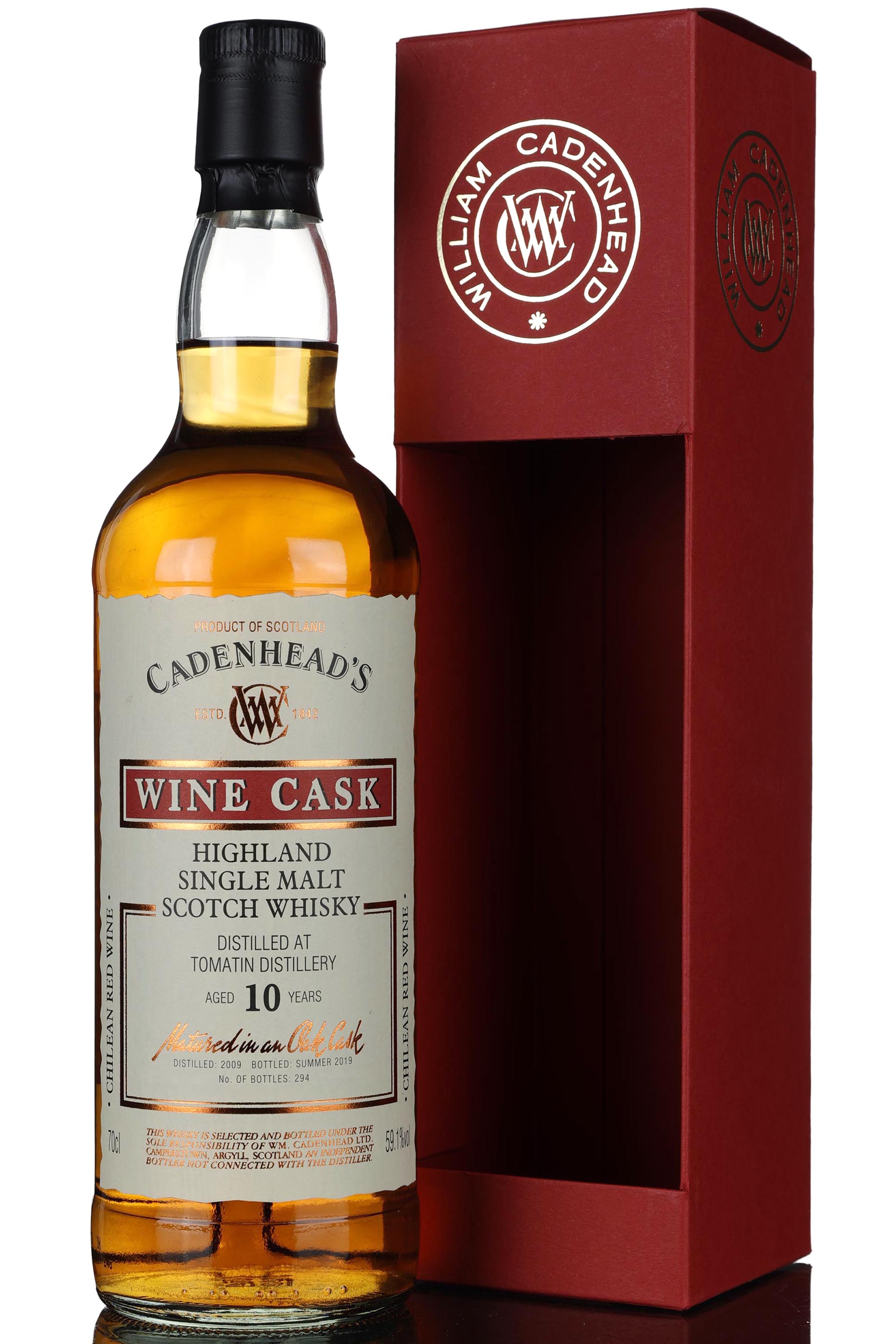 Tomatin 2009-2019 - 10 Year Old - Cadenheads - Single Cask