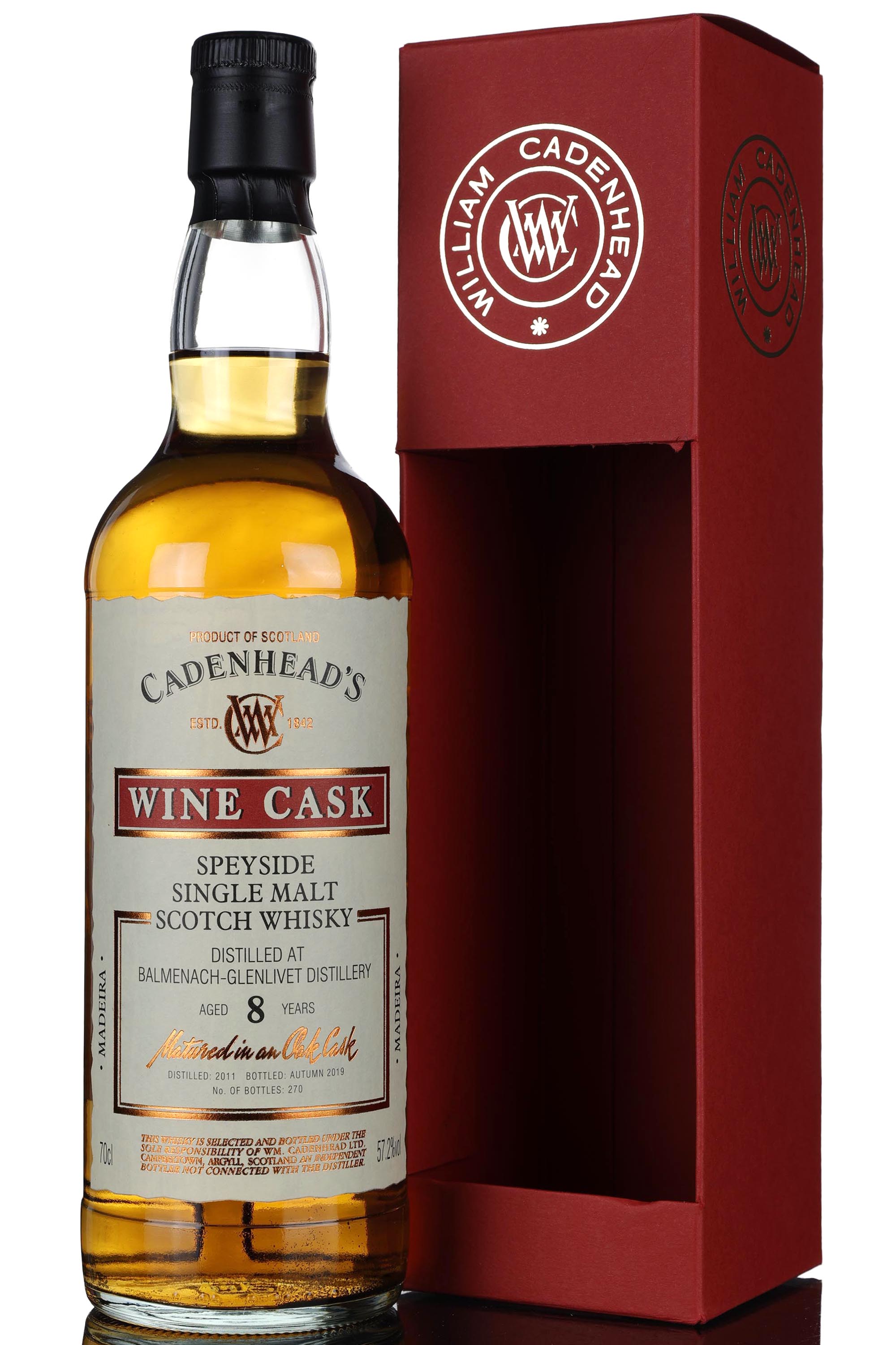 Balmenach 2011-2019 - 8 Year Old - Cadenheads - Single Cask