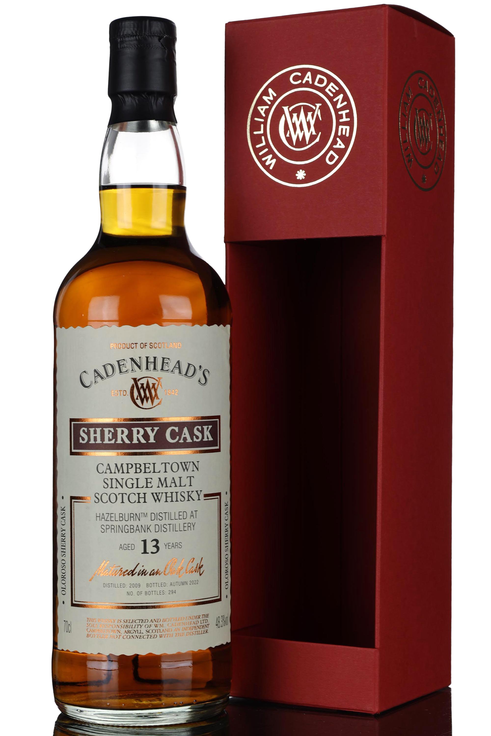 Hazelburn 2009-2022 - 13 Year Old - Cadenheads - Single Cask