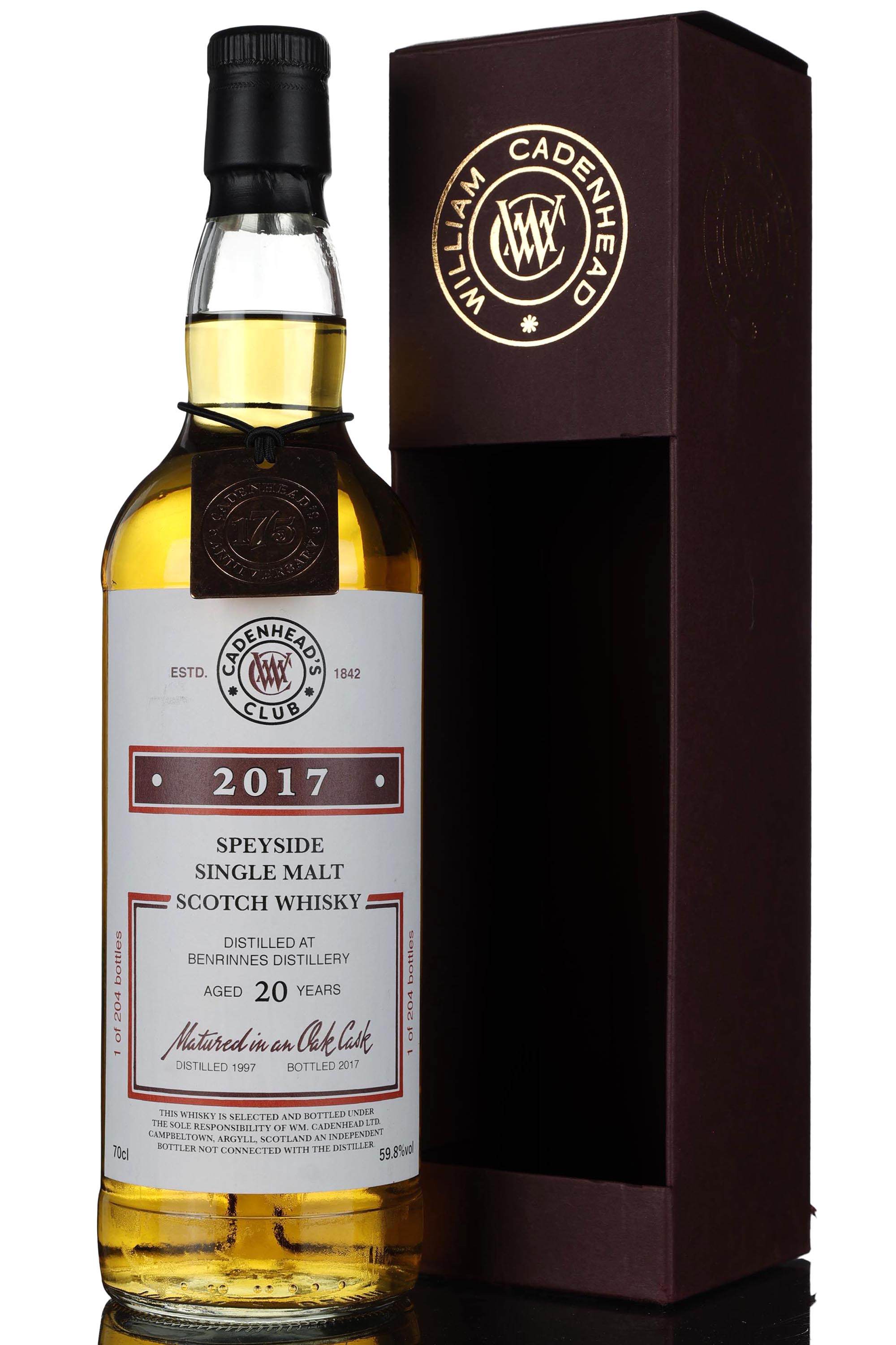 Benrinnes 1997-2017 - 20 Year Old - Cadenheads Club - Single Cask