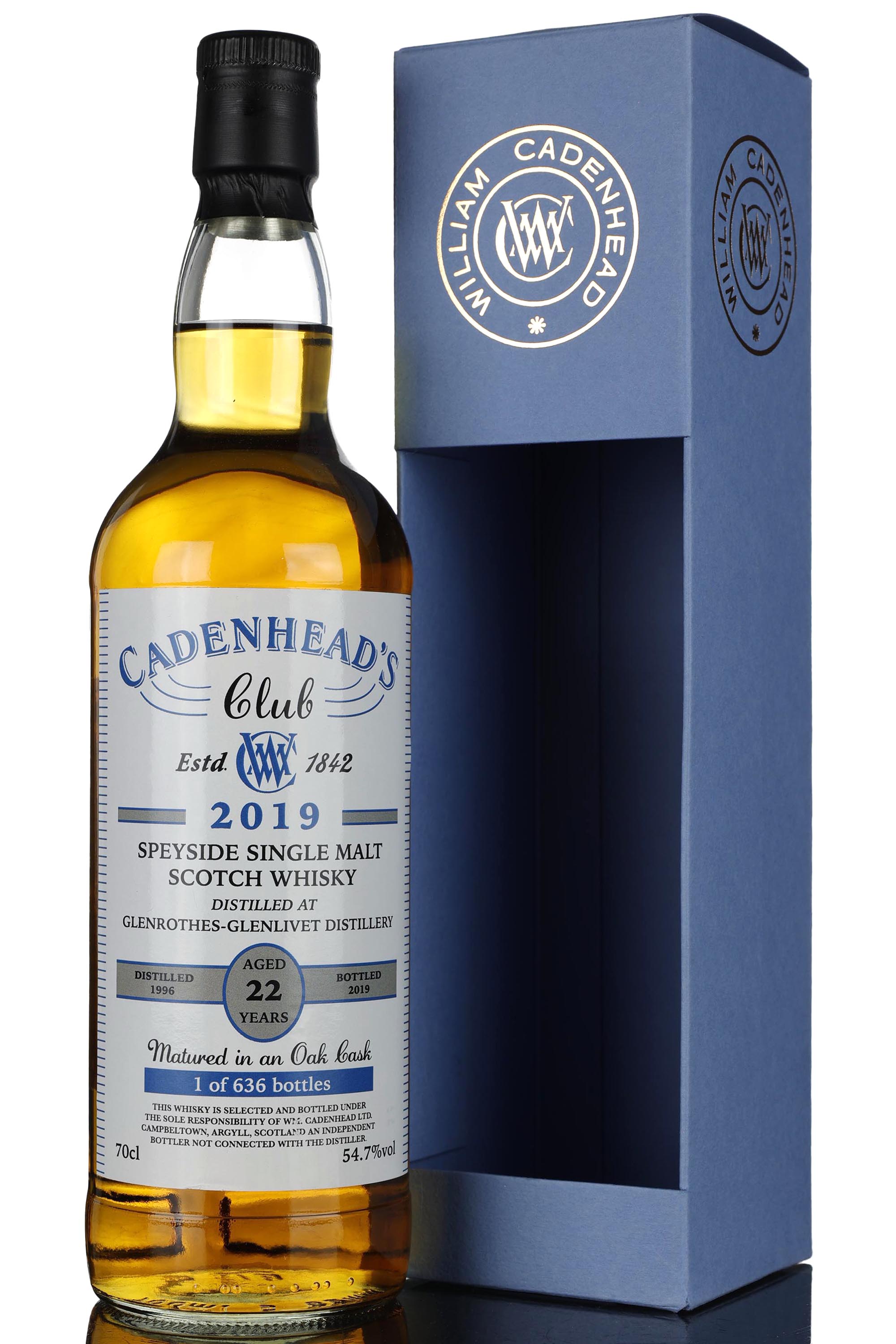 Glenrothes 1996-2019 - 22 Year Old - Cadenheads Club - Single Cask