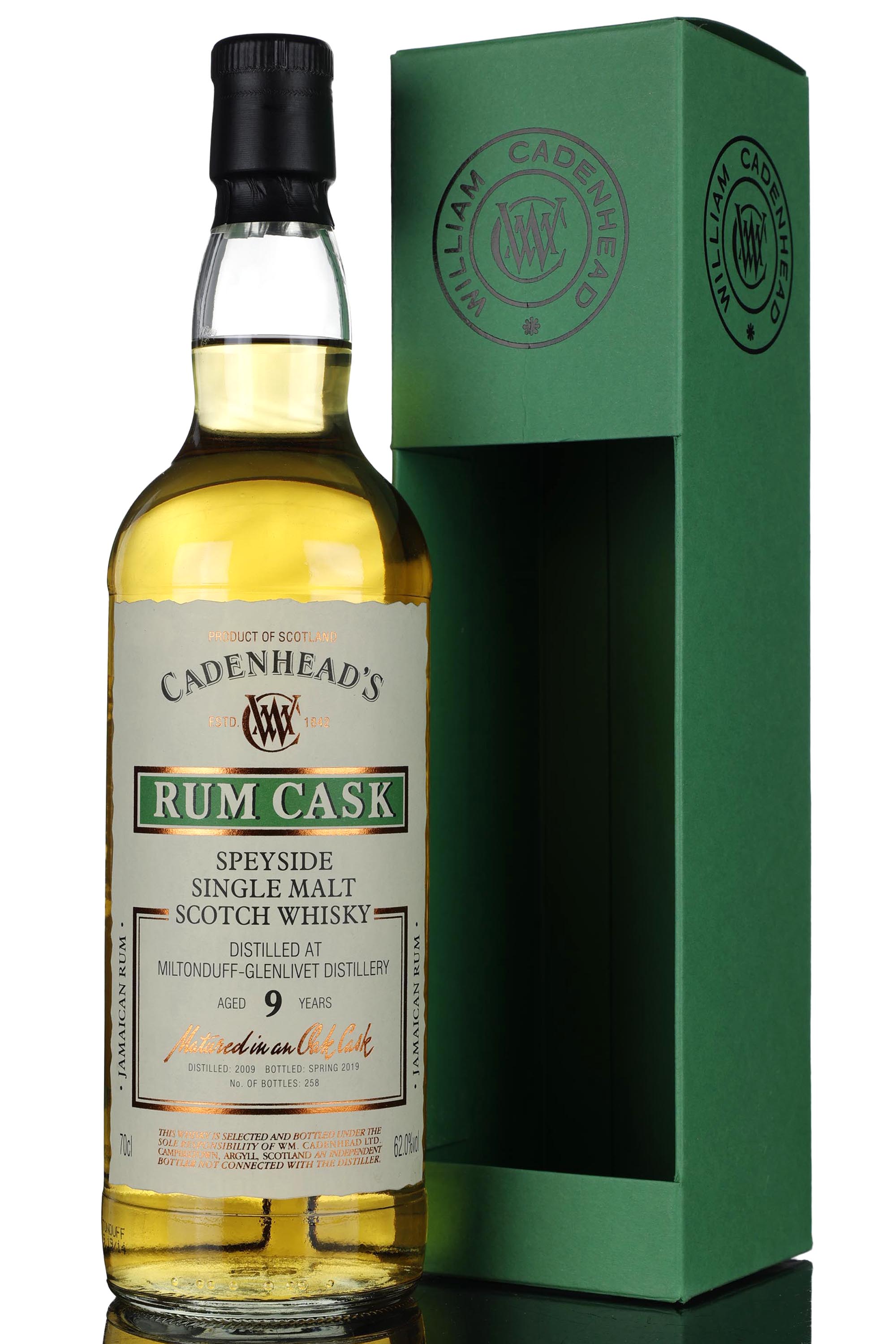 Miltonduff 2009-2019 - 9 Year Old - Cadenheads - Single Cask