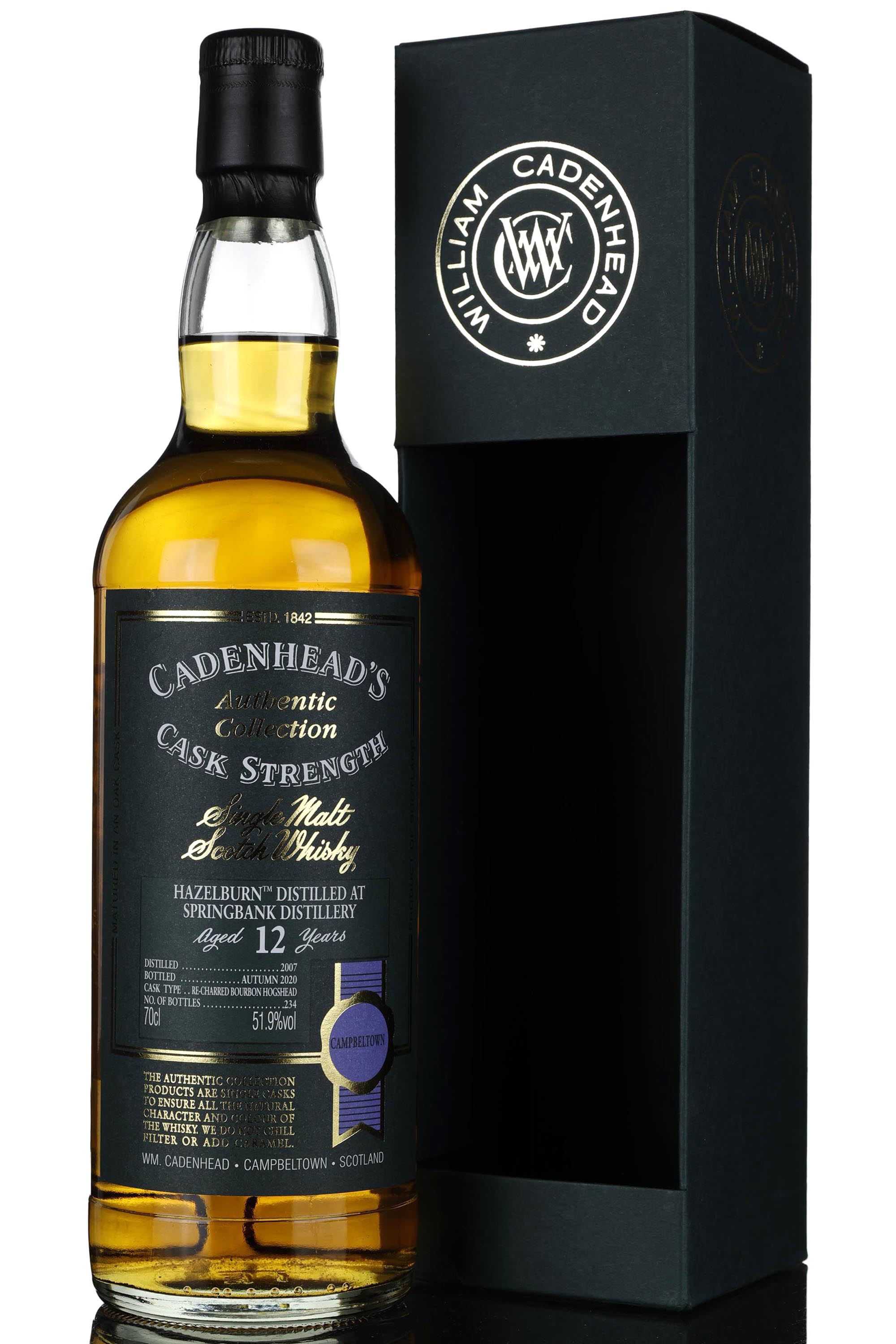 Hazelburn 2007-2020 - 12 Year Old - Cadenheads Authentic Collection - Single Cask