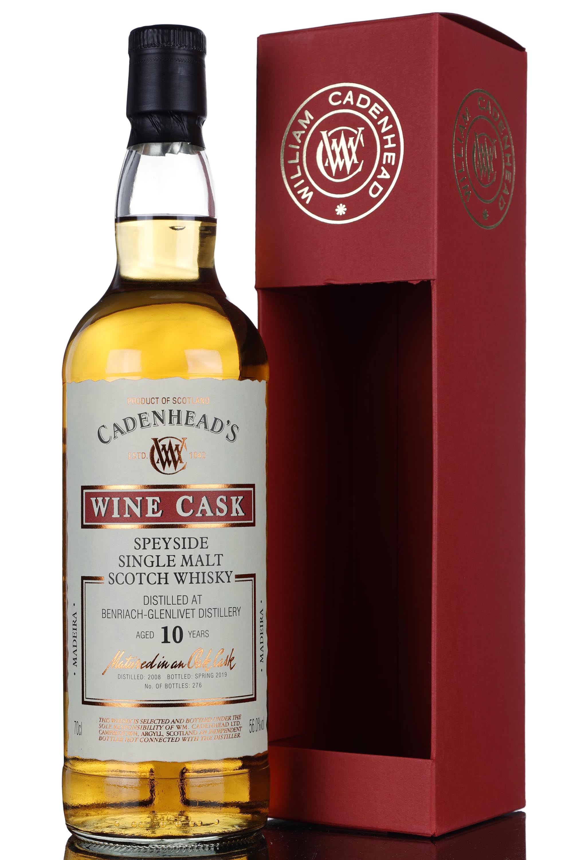 Benriach 2008-2019 - 10 Year Old - Cadenheads - Single Cask